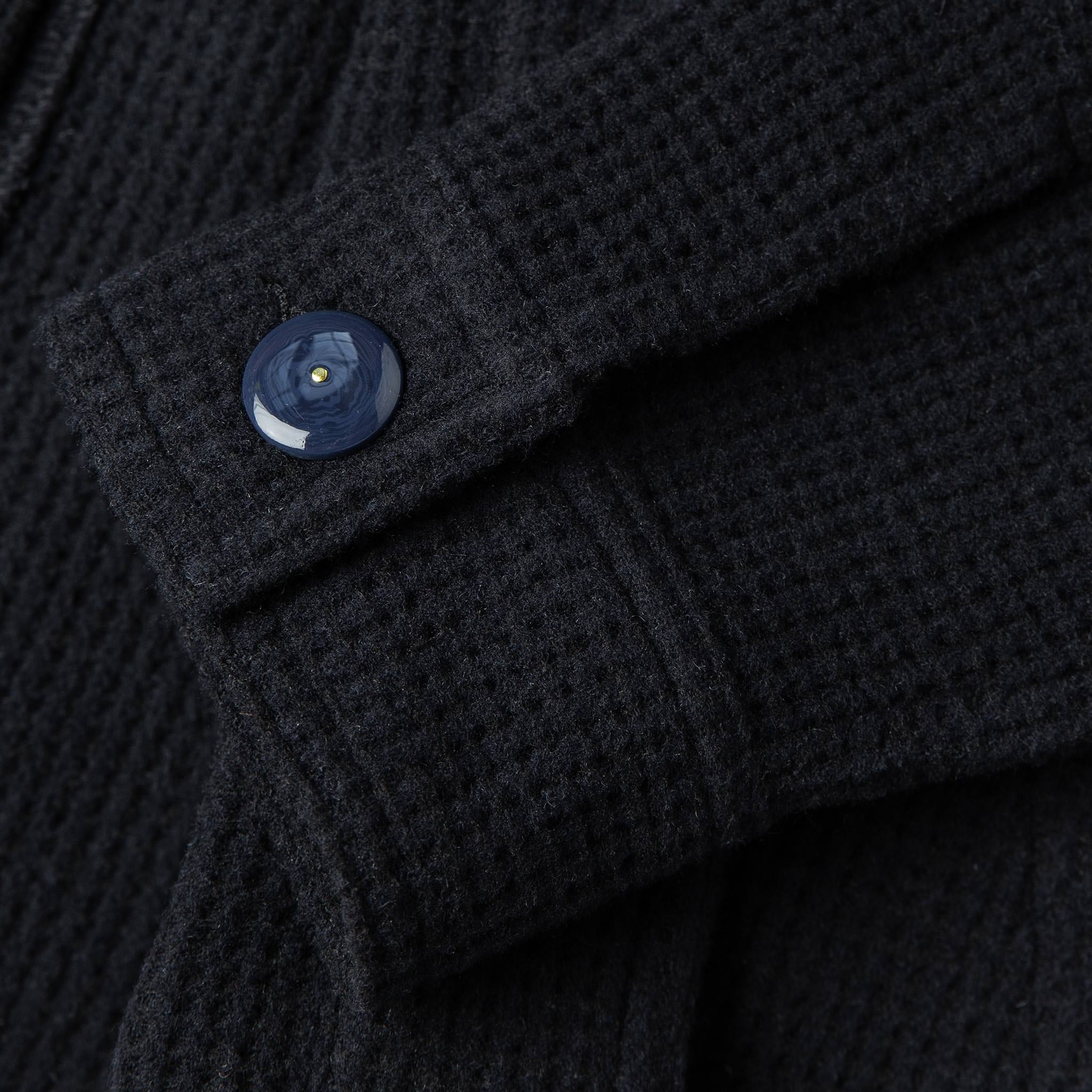 The Ojai Jacket in Navy Waffle Wool - Image 10