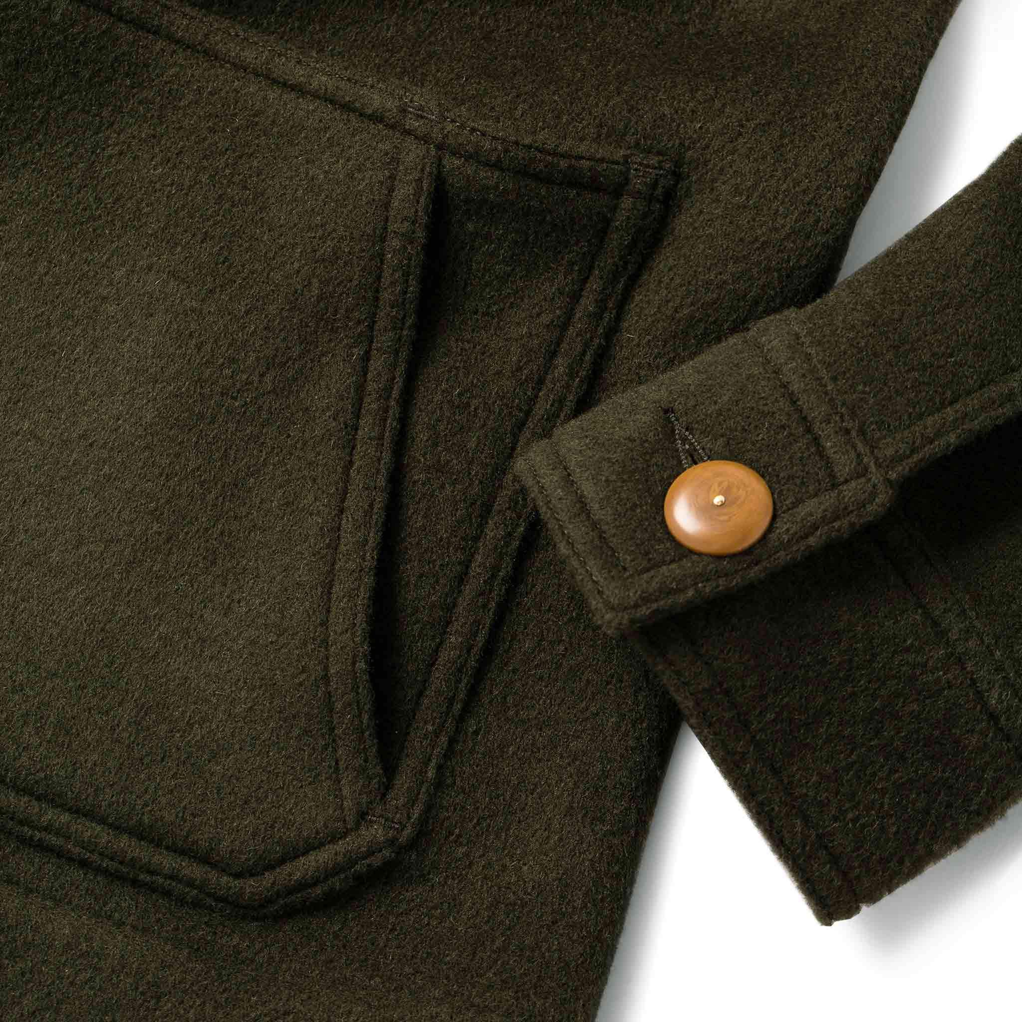 The Ojai Jacket in Olive Wool - Image 7