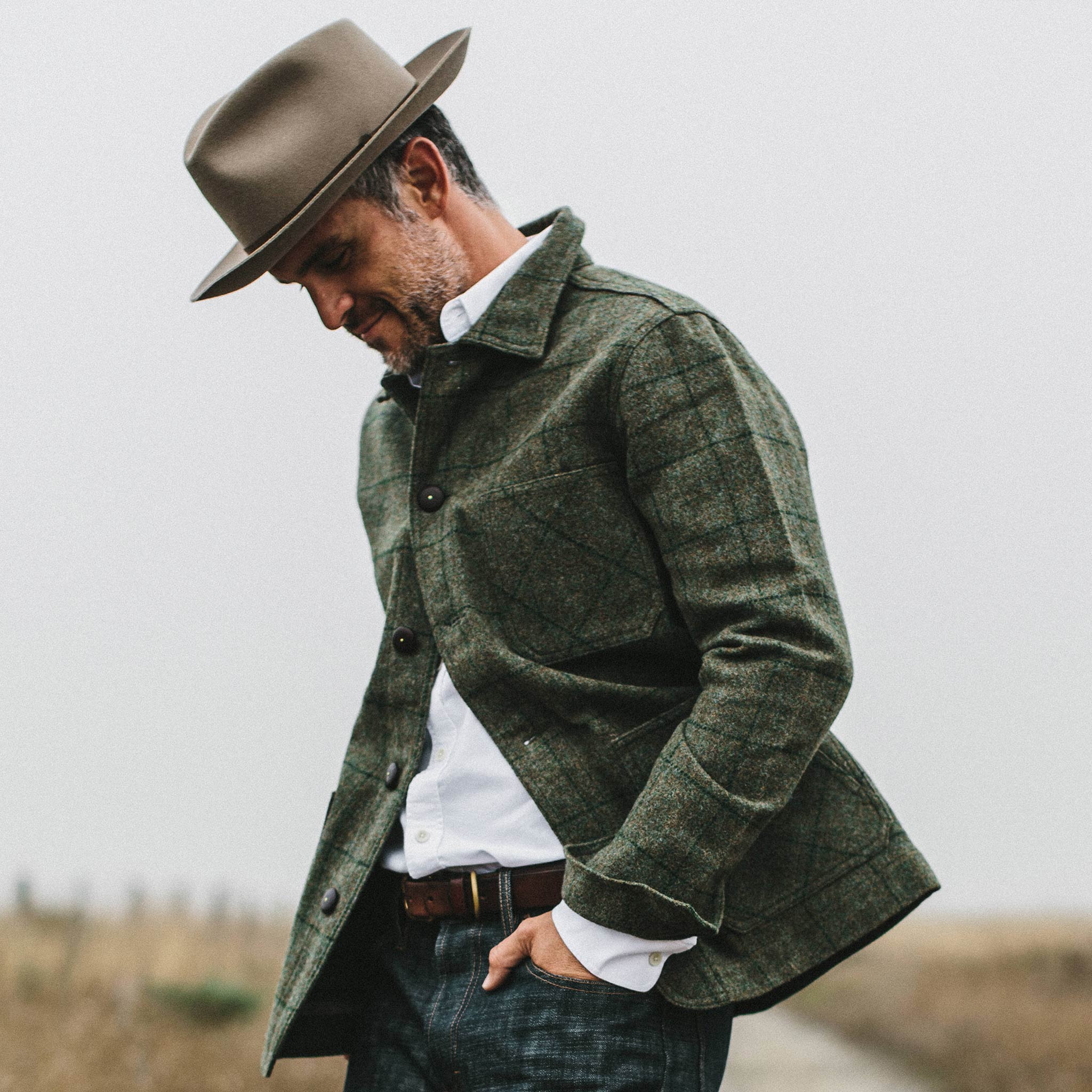 The Ojai Jacket in Windowpane Wool - Image 6
