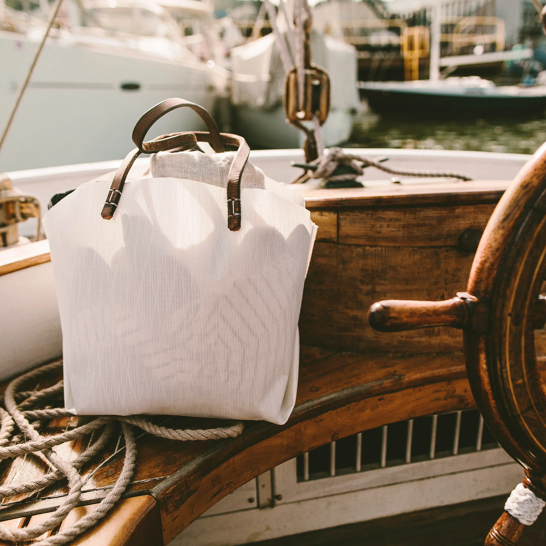 The Origami Tote in Sail Cloth - Image 6