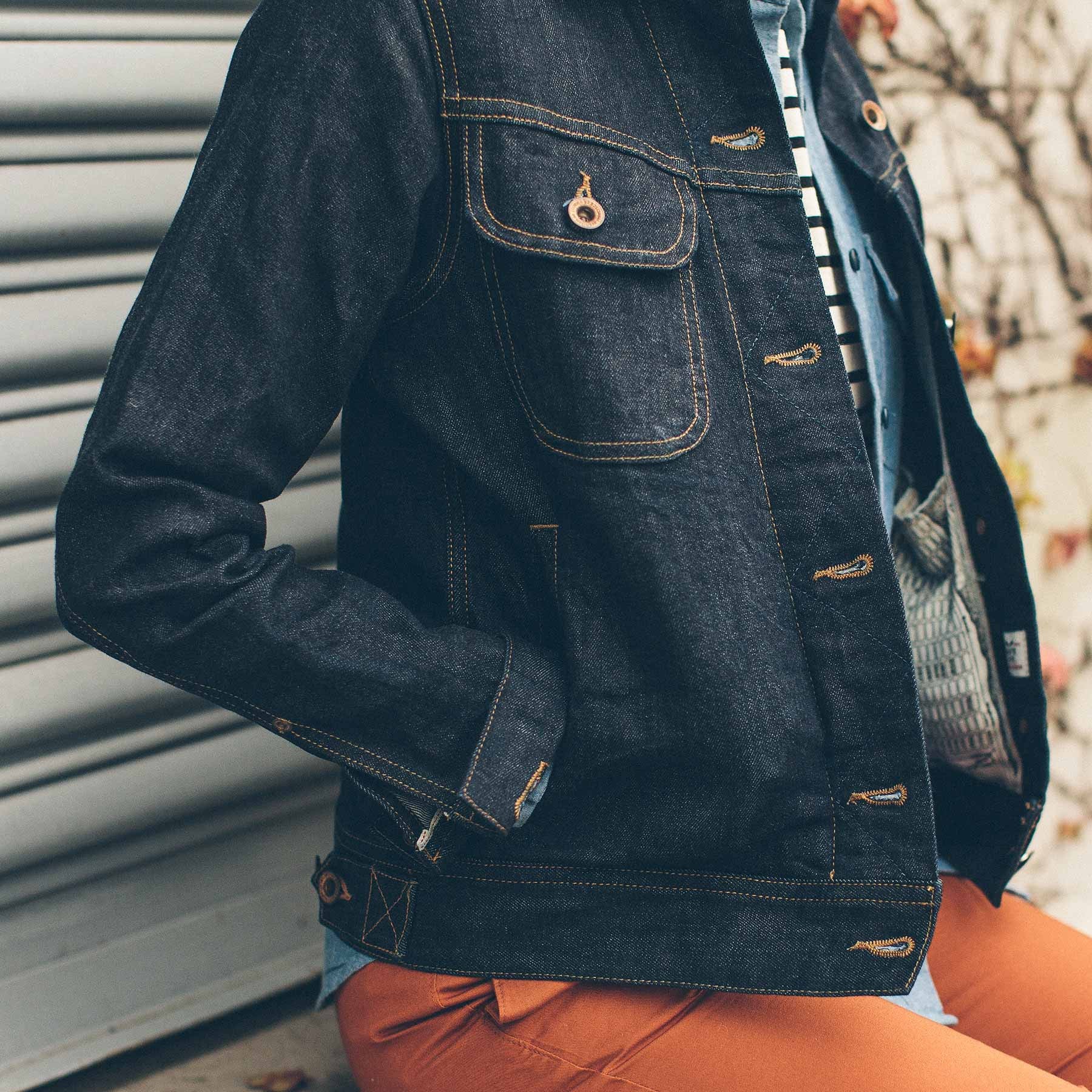 The Pacific Jacket in Cone Mills Stretch Selvage - Image 4