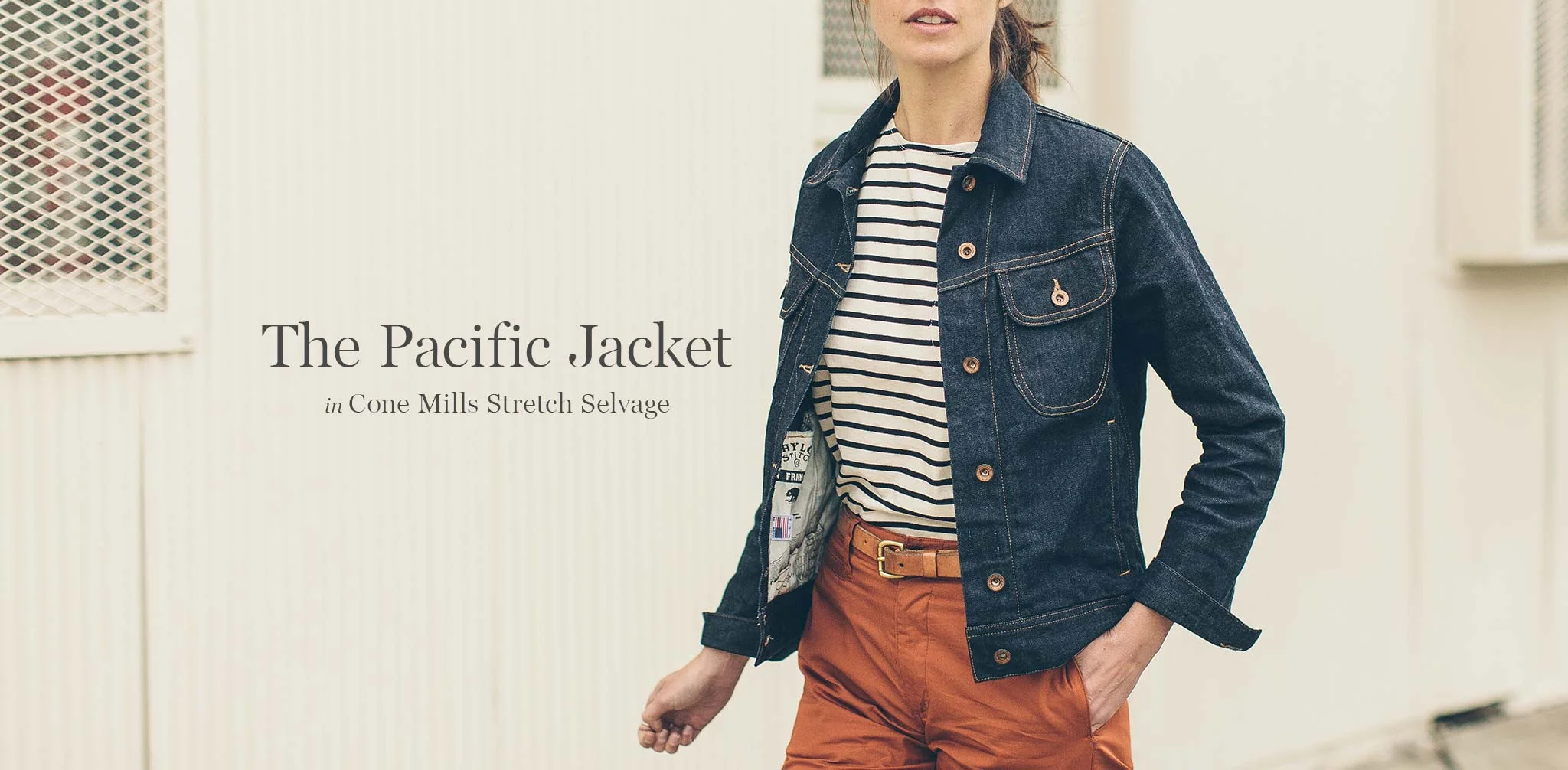 The Pacific Jacket in Cone Mills Stretch Selvage - Image 9
