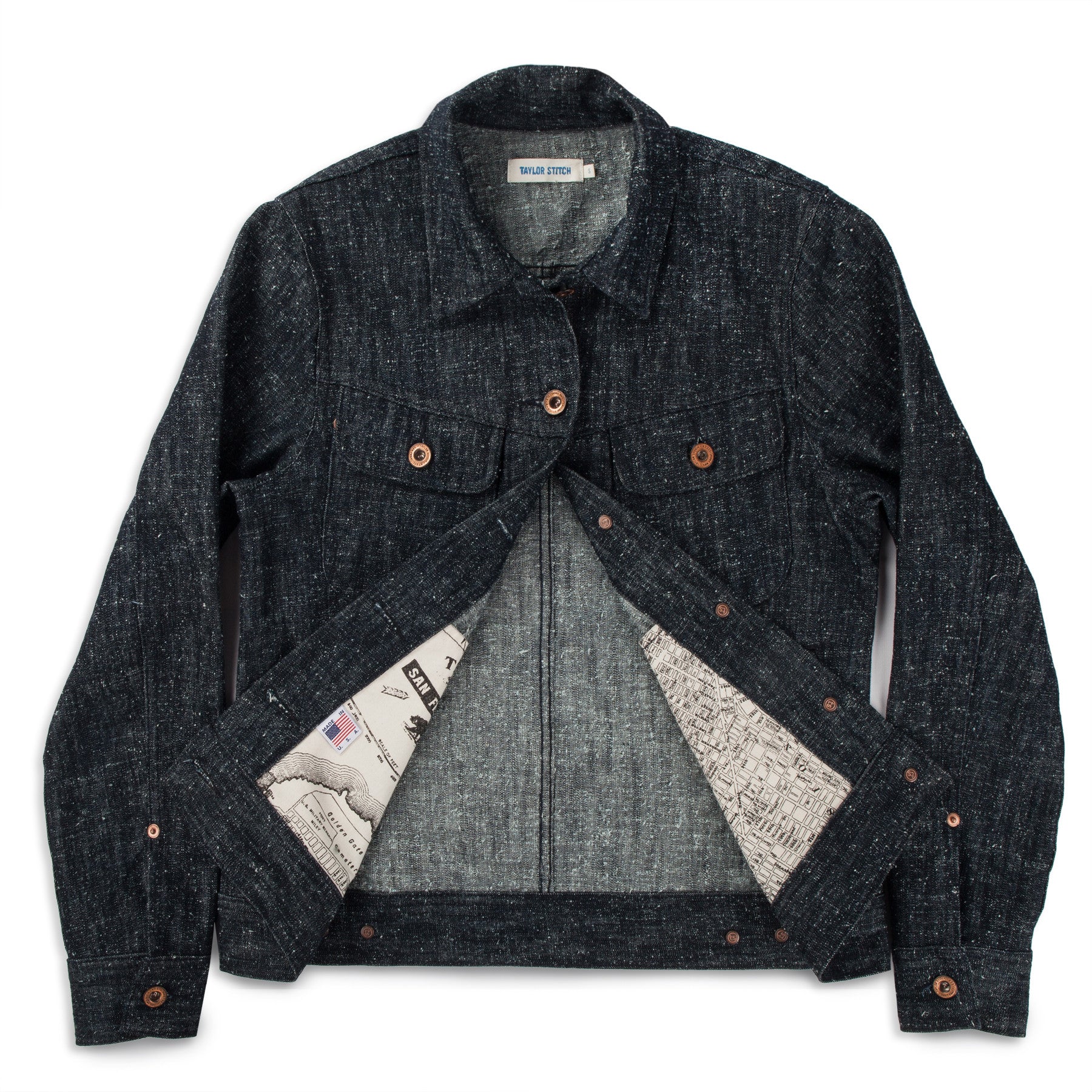 The Pacific Jacket in Indigo Silk Denim - Image 5