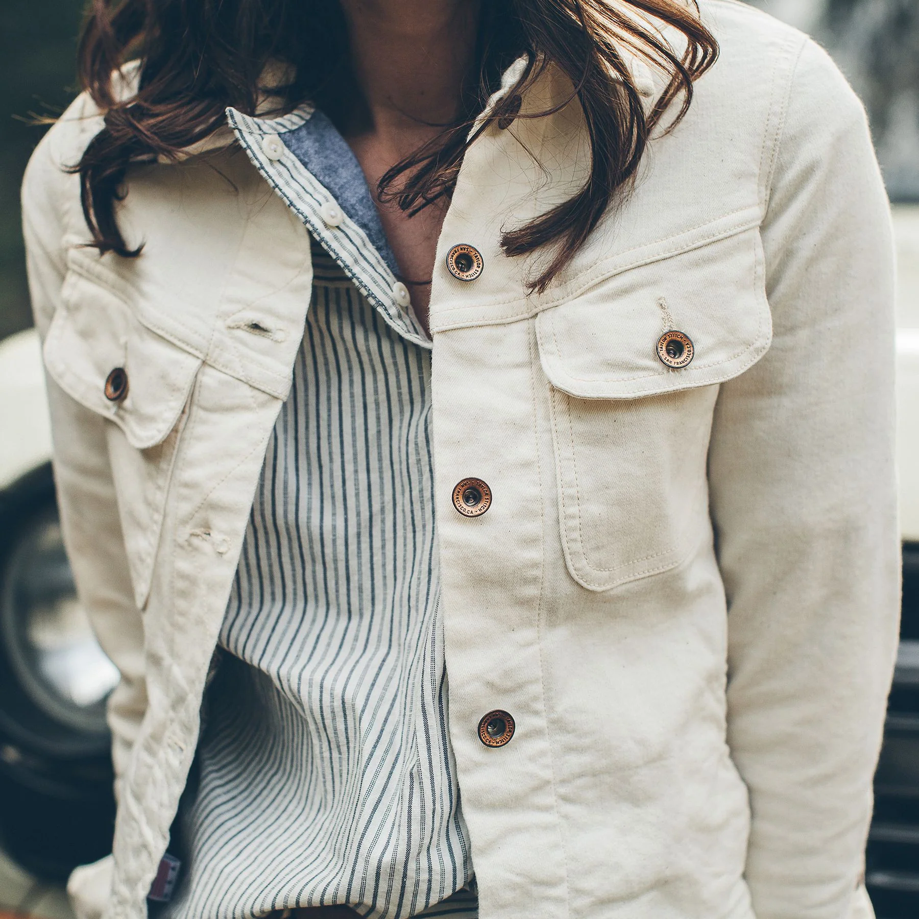 The Pacific Jacket in Natural Denim - Image 3