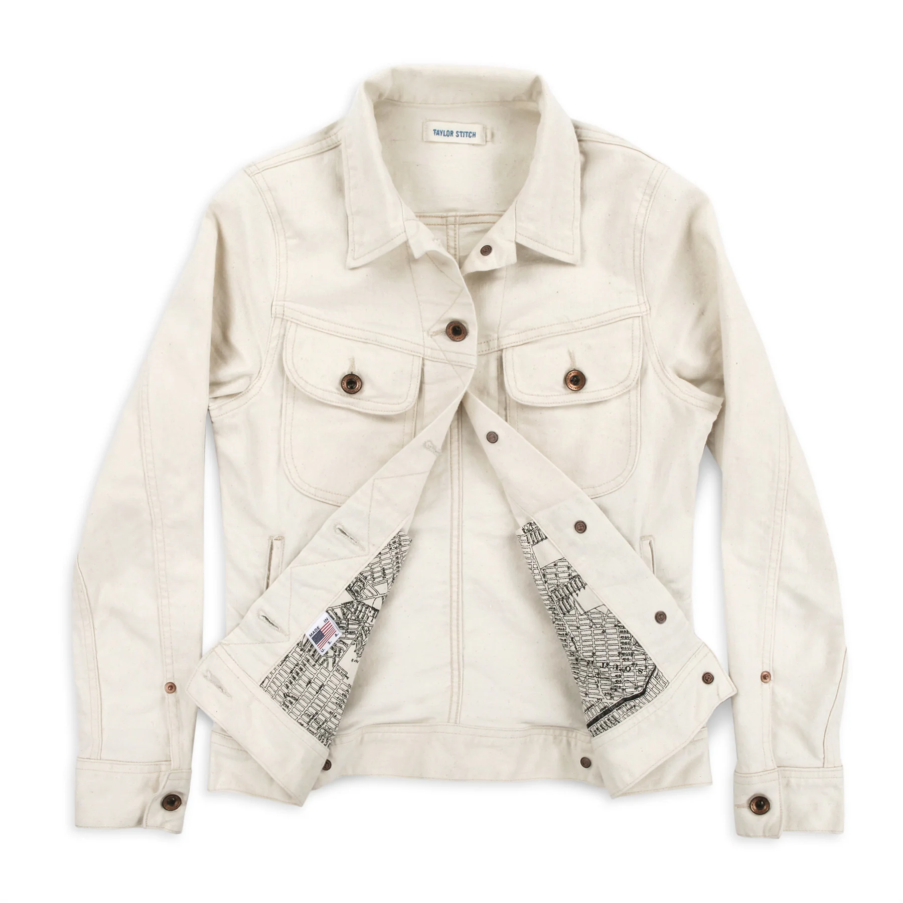 The Pacific Jacket in Natural Denim - Image 7