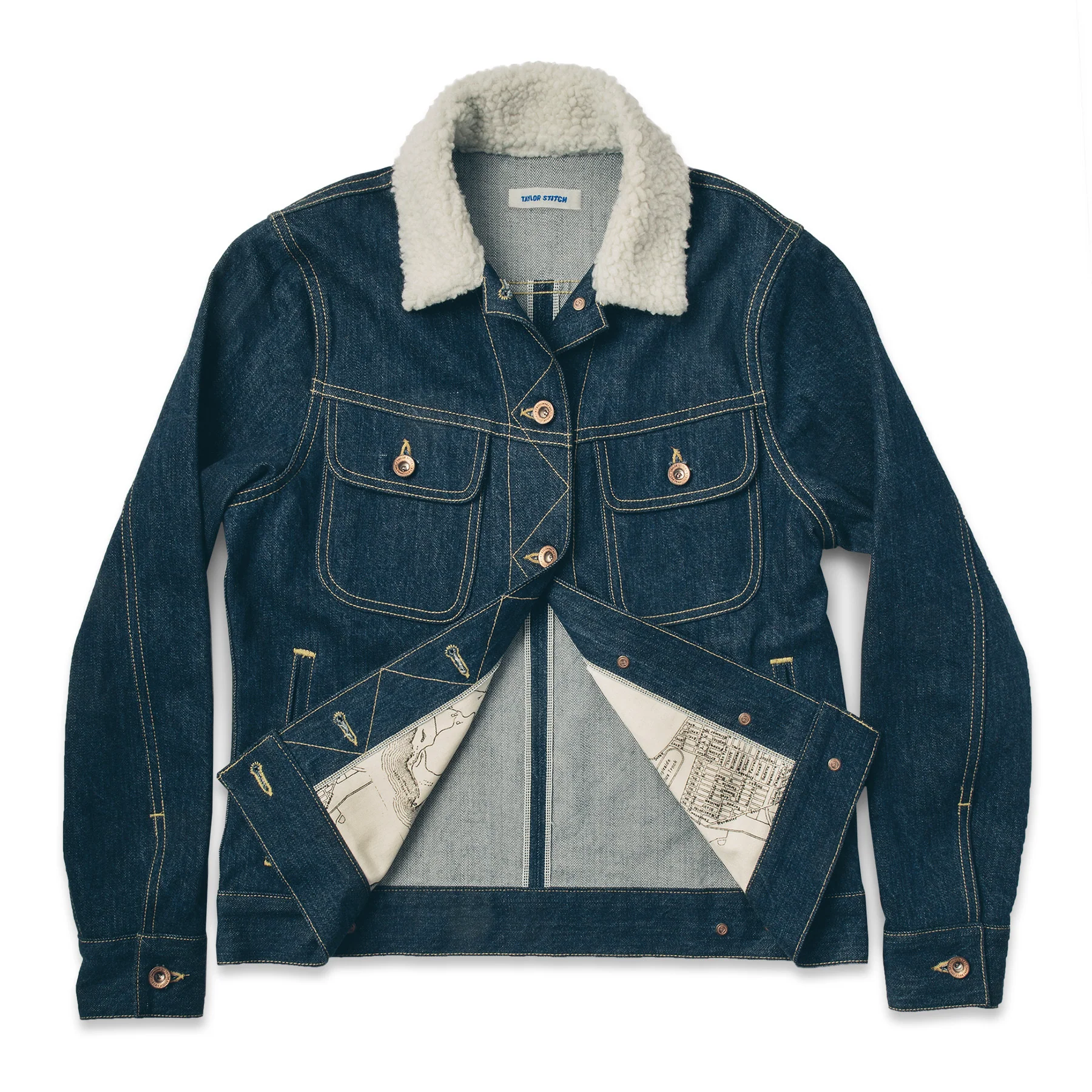 The Pacific Jacket in Sea Washed Selvage Denim - Image 8