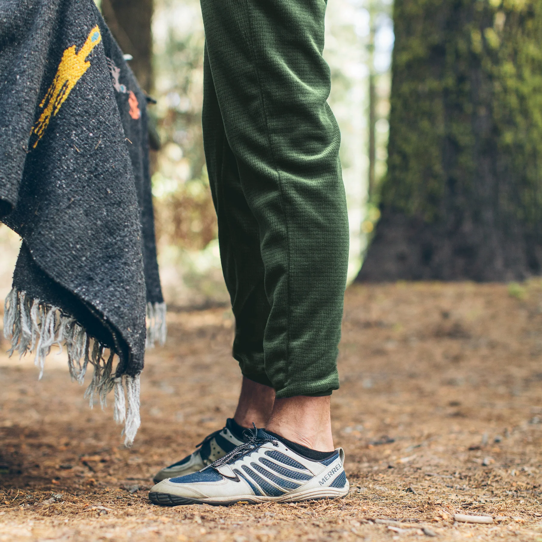 The Pack Pant in Olive Polartec Fleece - Image 2