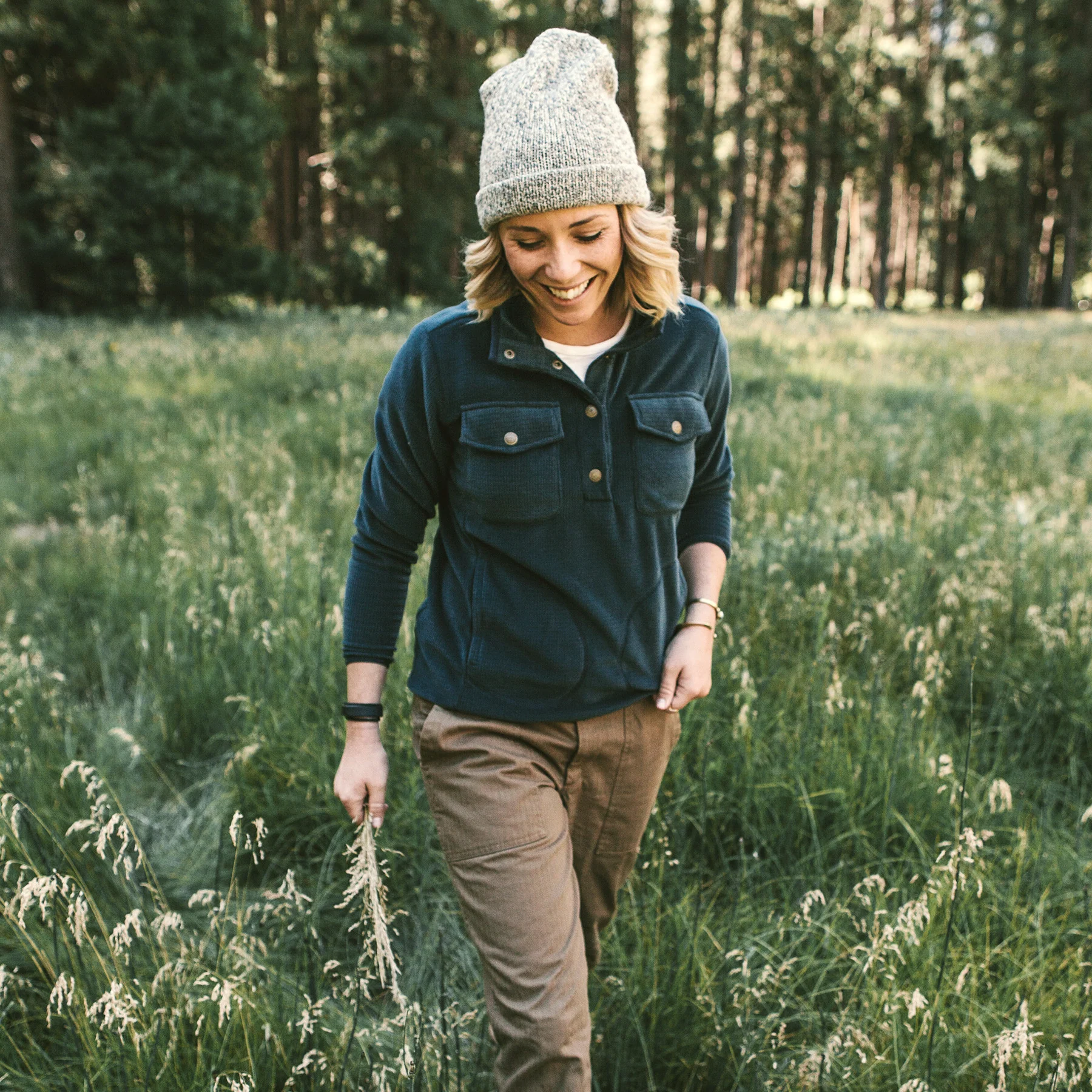 The Pack Pullover in Midnight Polartec Fleece - Image 3