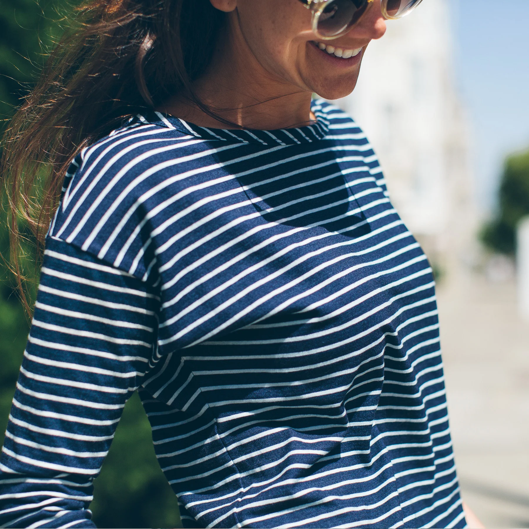The Paige in Indigo & White Stripe - Image 5