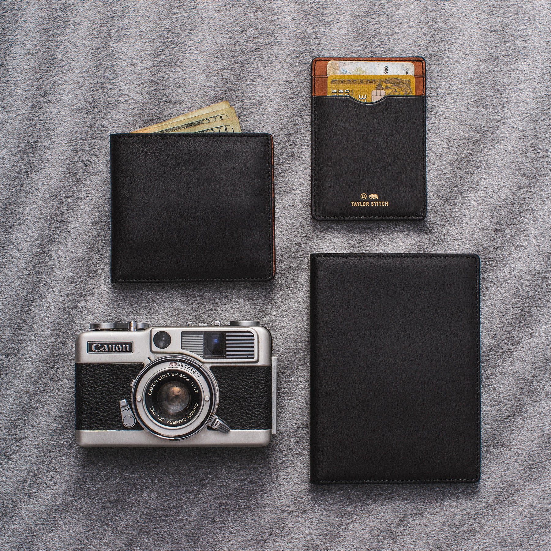 The Passport Wallet in Black - Image 2