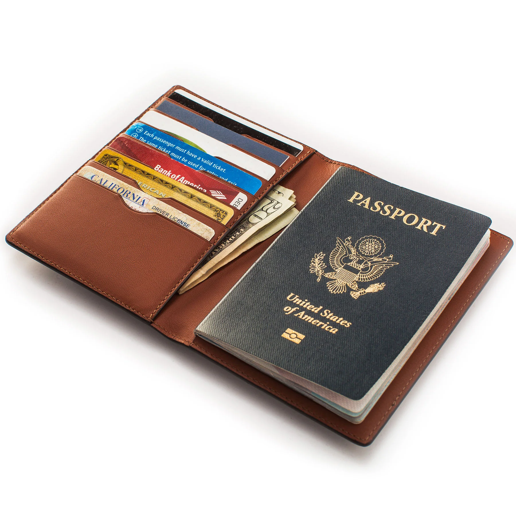 The Passport Wallet in Navy - Image 3