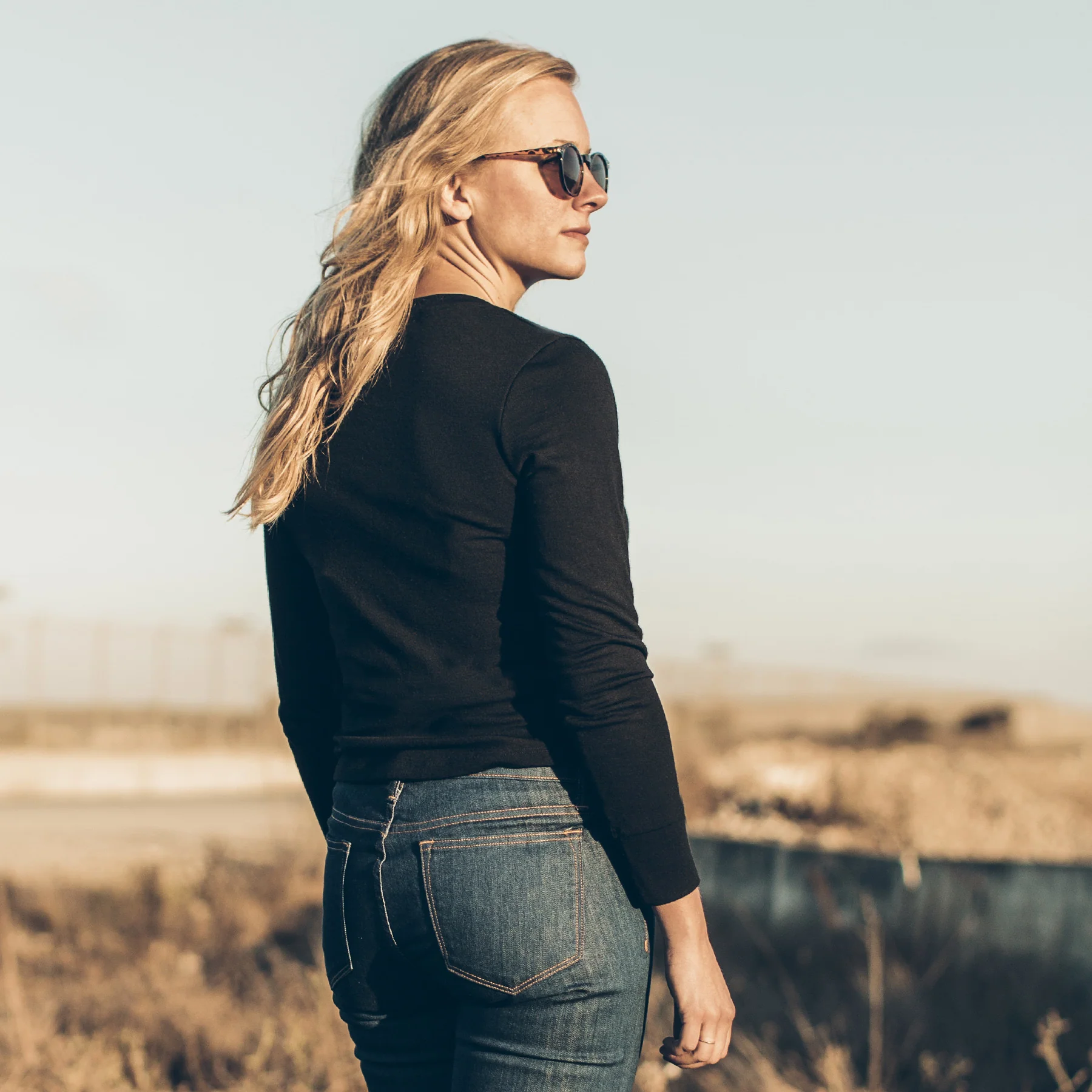 The Peyton Henley in Noir Merino - Image 5