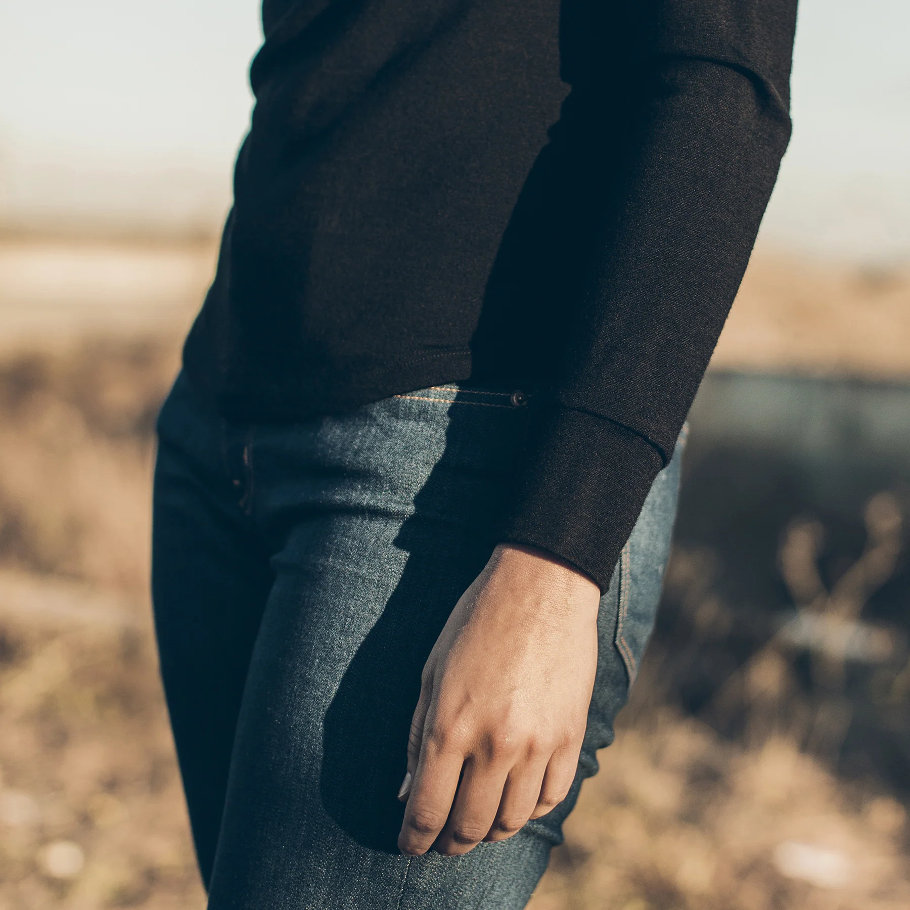 The Peyton Henley in Noir Merino - Image 6