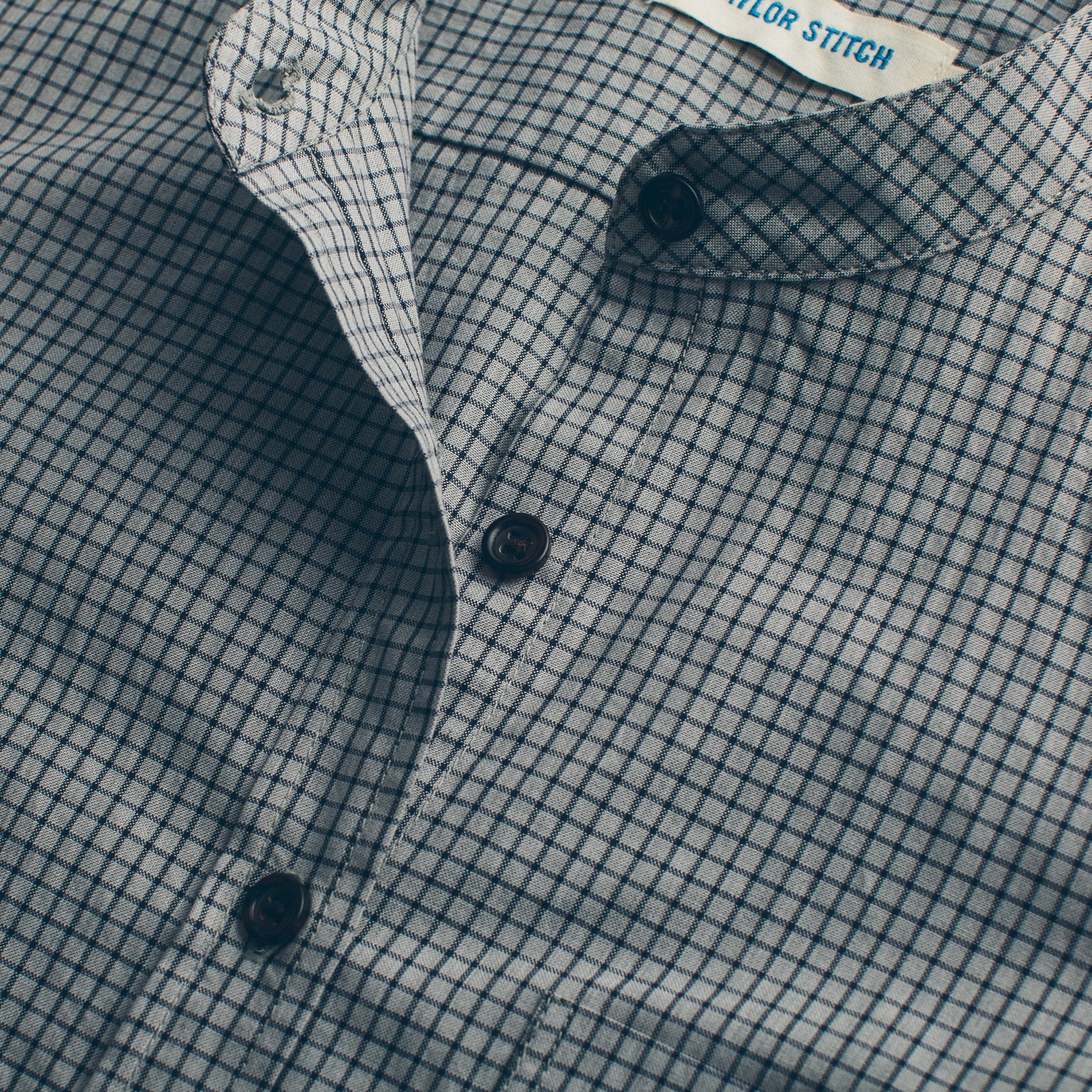 The Piper Shirt in Ash Grey Check - Image 6