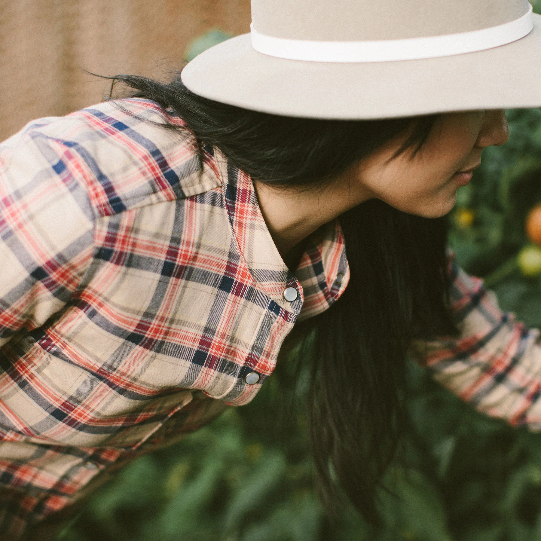 The Piper Shirt in Tan Plaid - Image 5