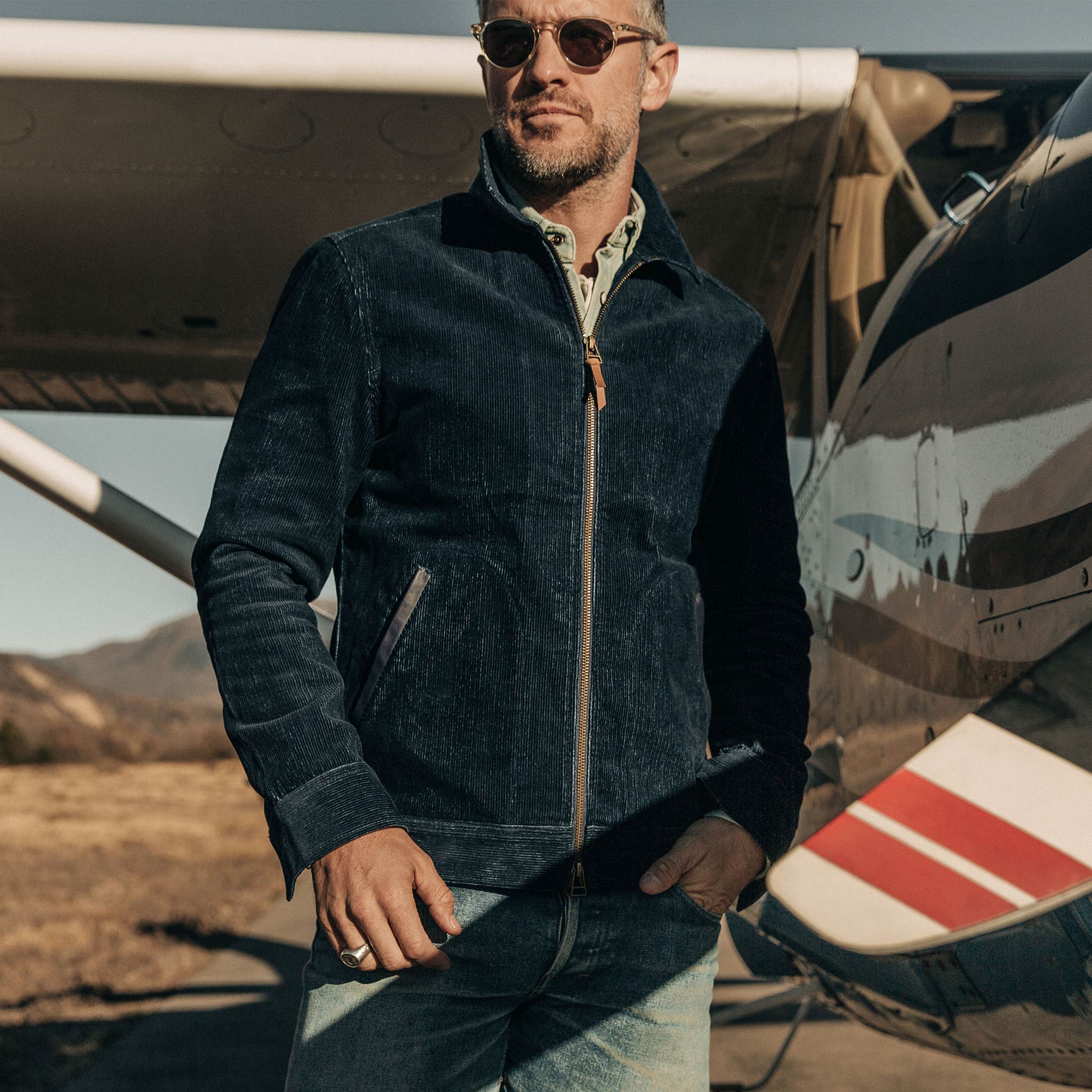 The Piston Jacket in Indigo Corduroy - Image 2