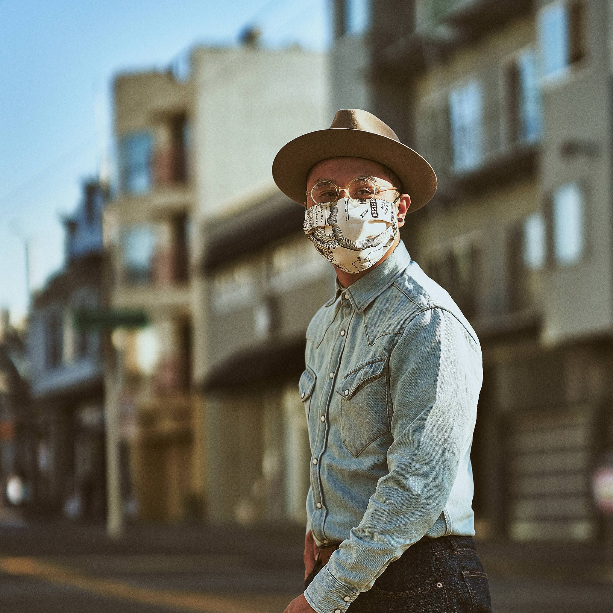 The Pleated Mask in SF Map Print - Image 2