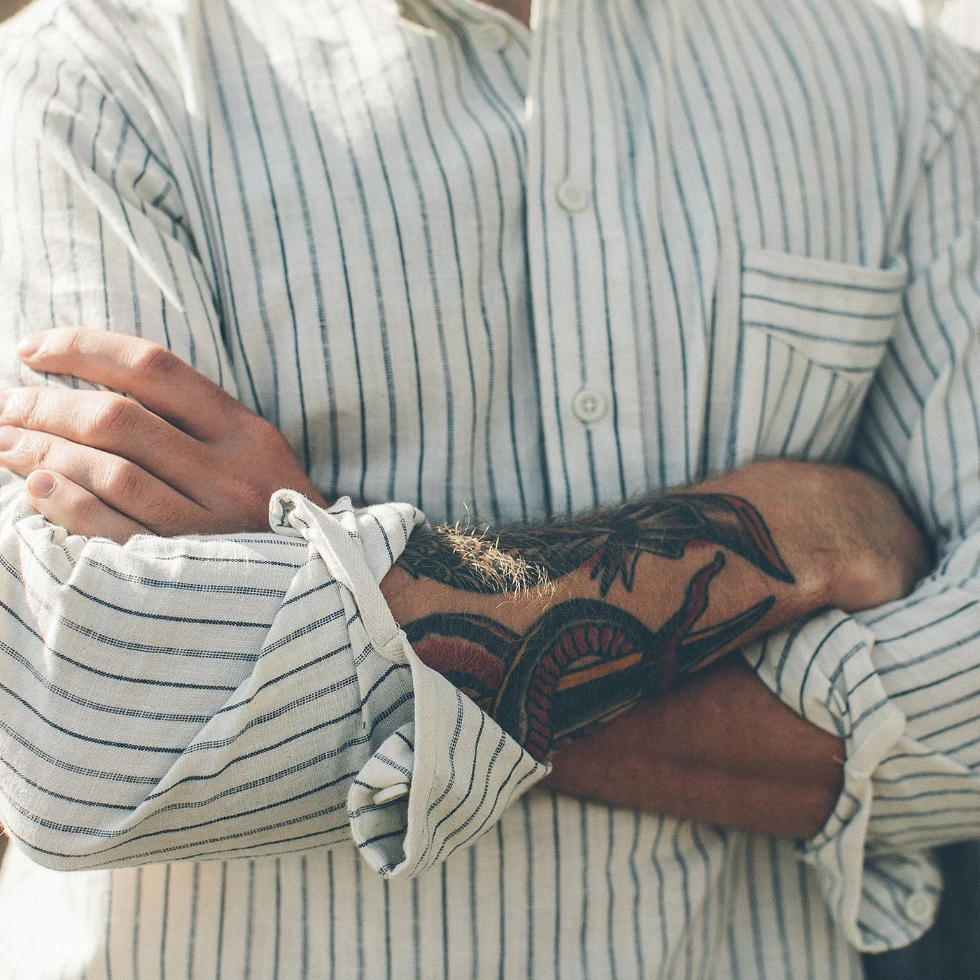 The Popover in Indigo Variegated Stripe - Image 3
