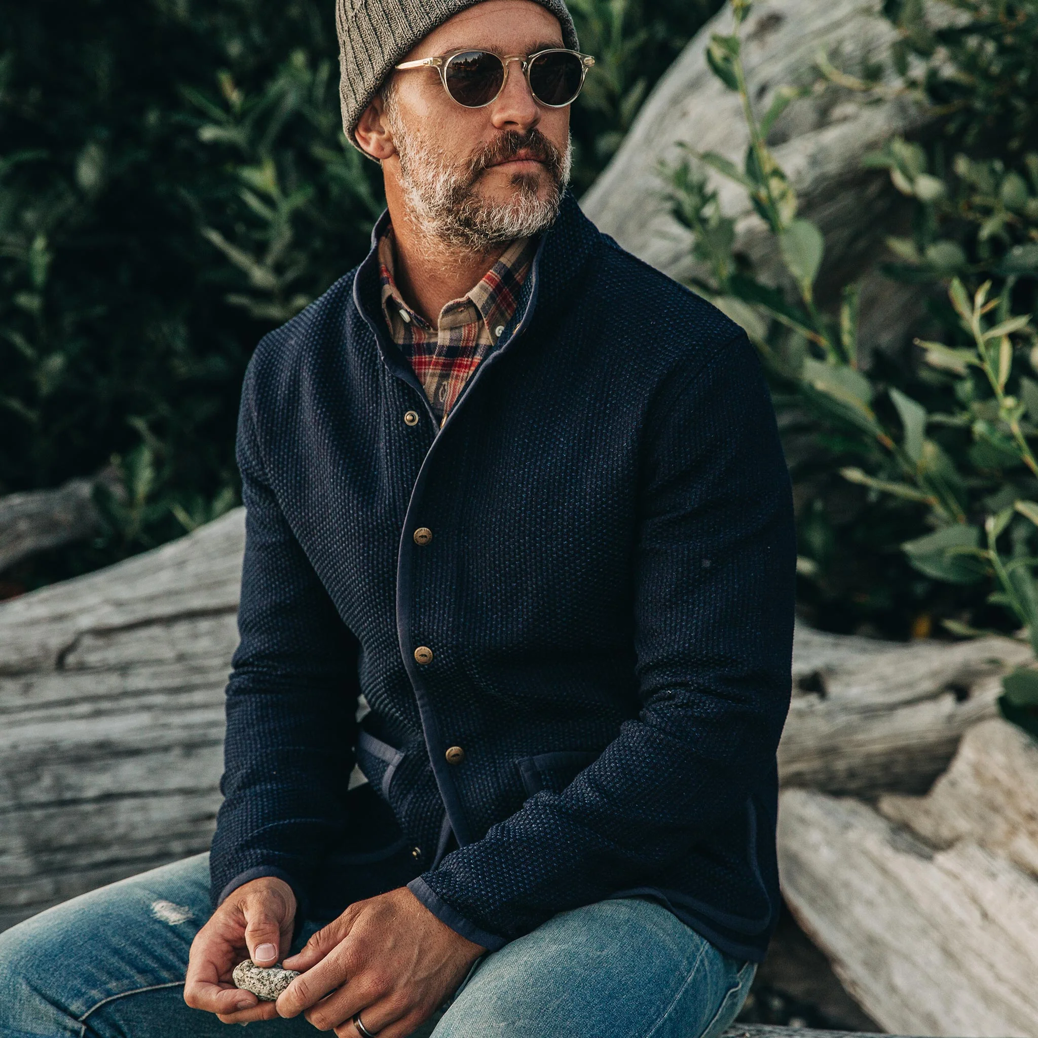 The Port Jacket in Indigo Sashiko - Image 2