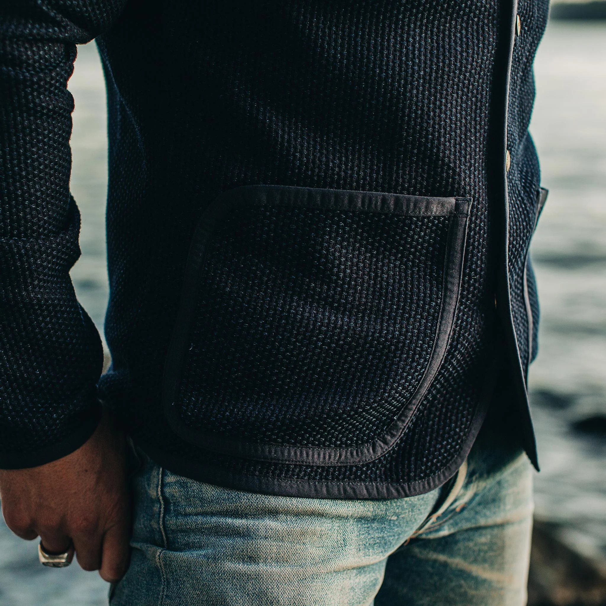 The Port Jacket in Indigo Sashiko - Image 4