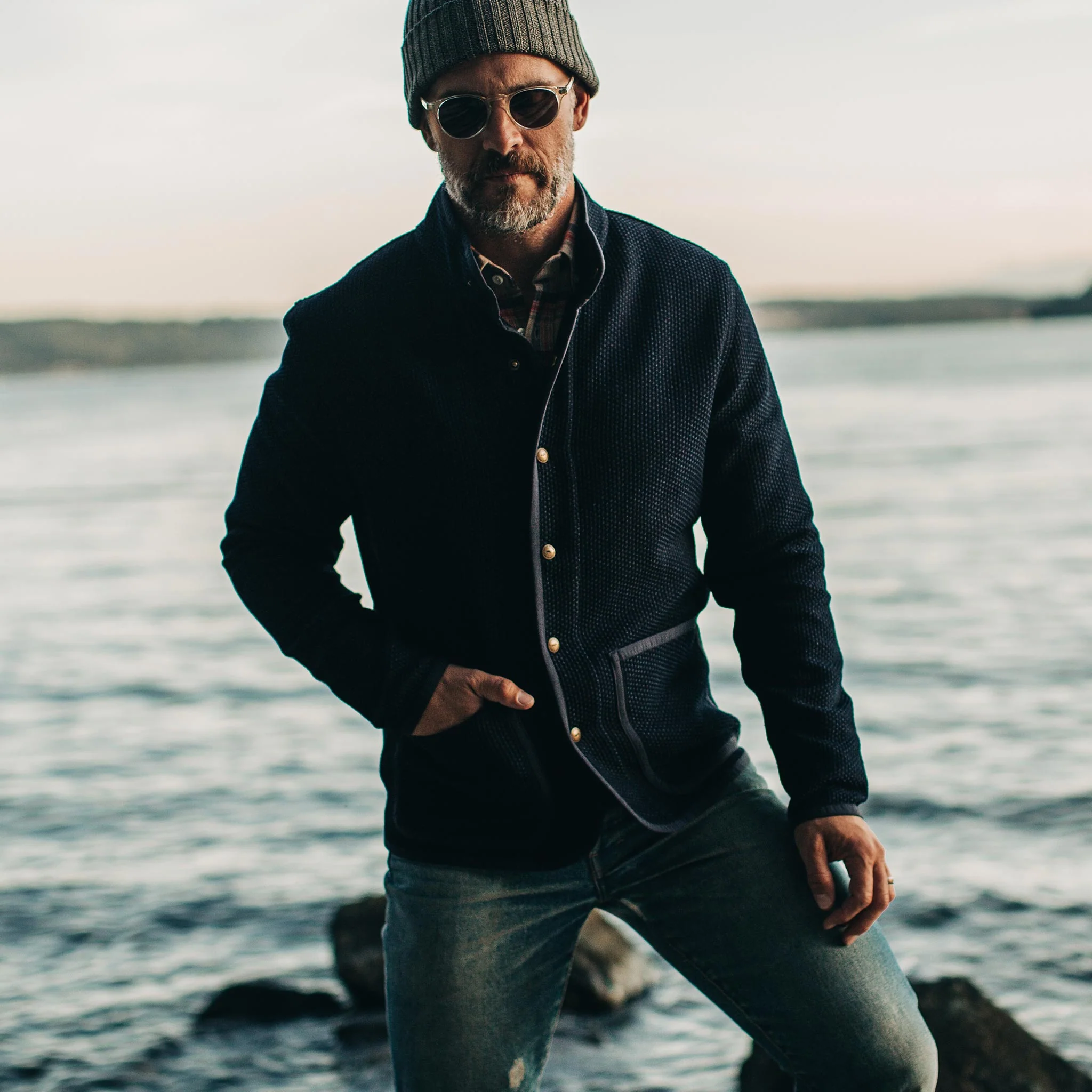 The Port Jacket in Indigo Sashiko - Image 5