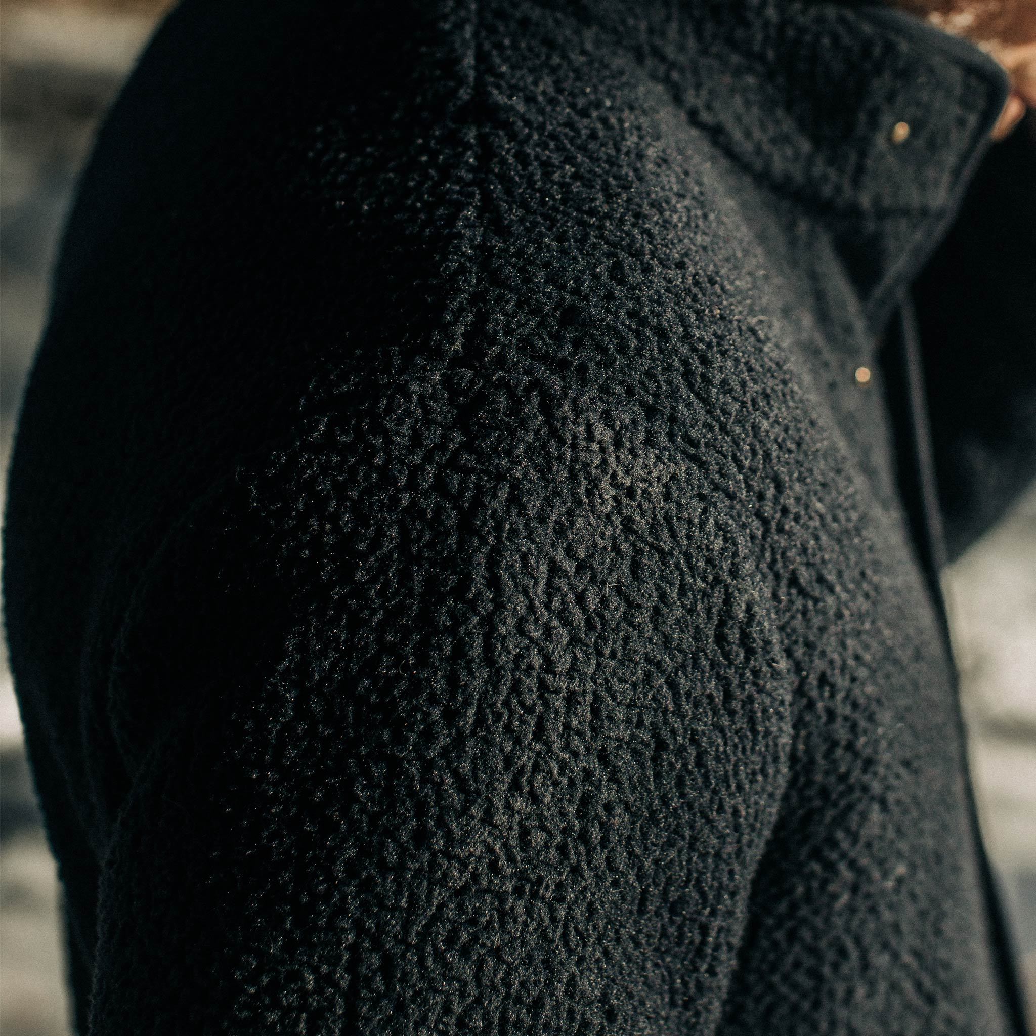 The Port Jacket in Navy Sherpa - Image 6