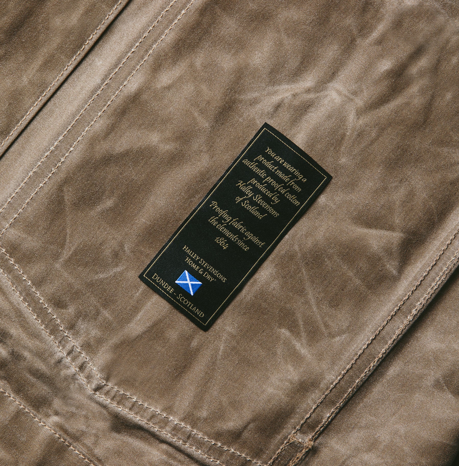 The Project Jacket in Field Tan Beeswaxed Canvas - Image 8