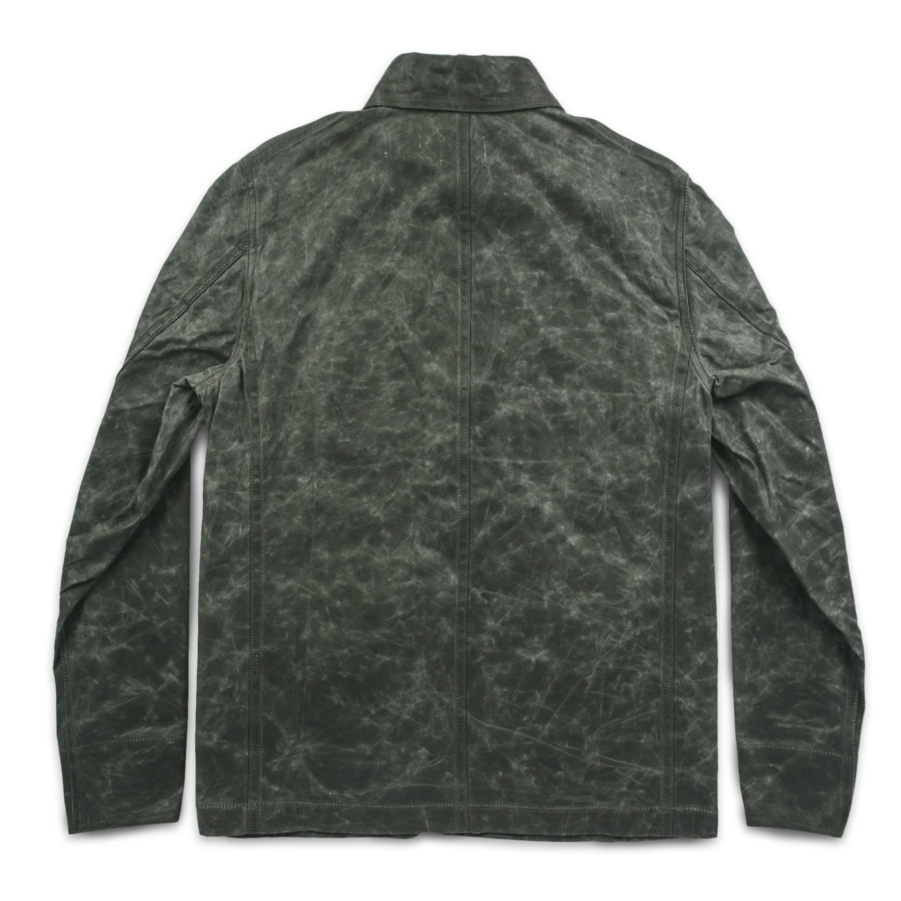 The Project Jacket in Olive Beeswaxed Canvas - Image 3