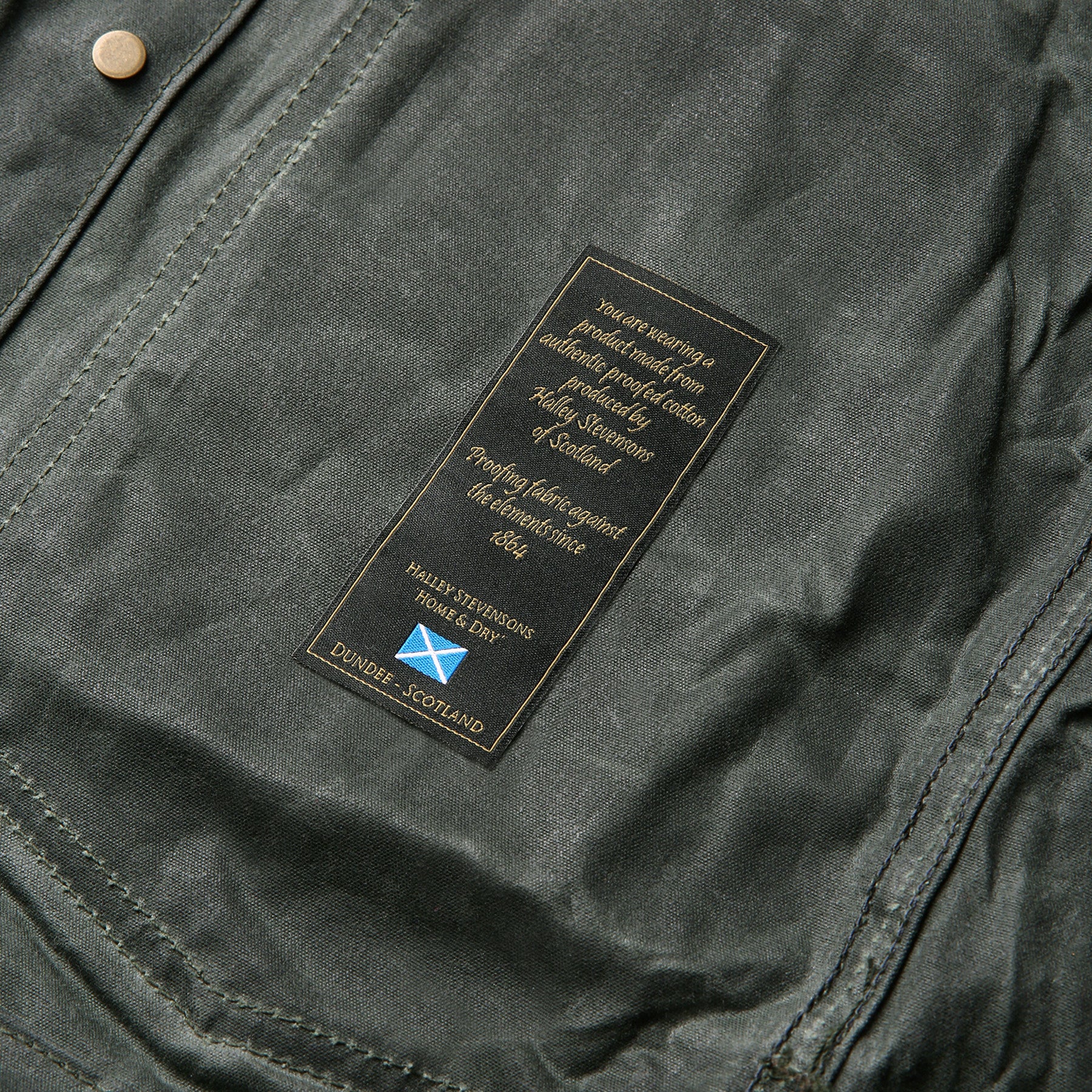 The Project Jacket in Olive Beeswaxed Canvas - Image 5