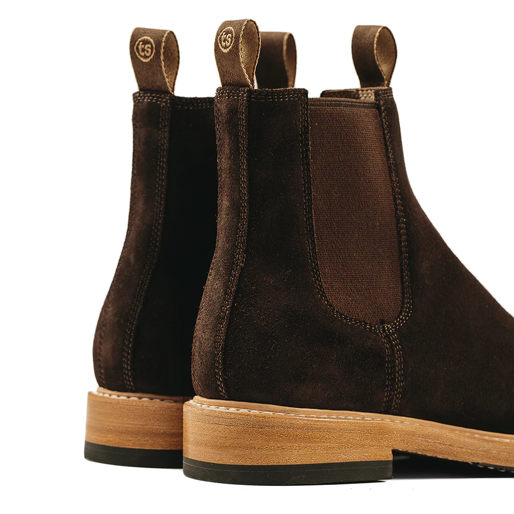 The Ranch Boot in Weatherproof Chocolate Suede - Image 13