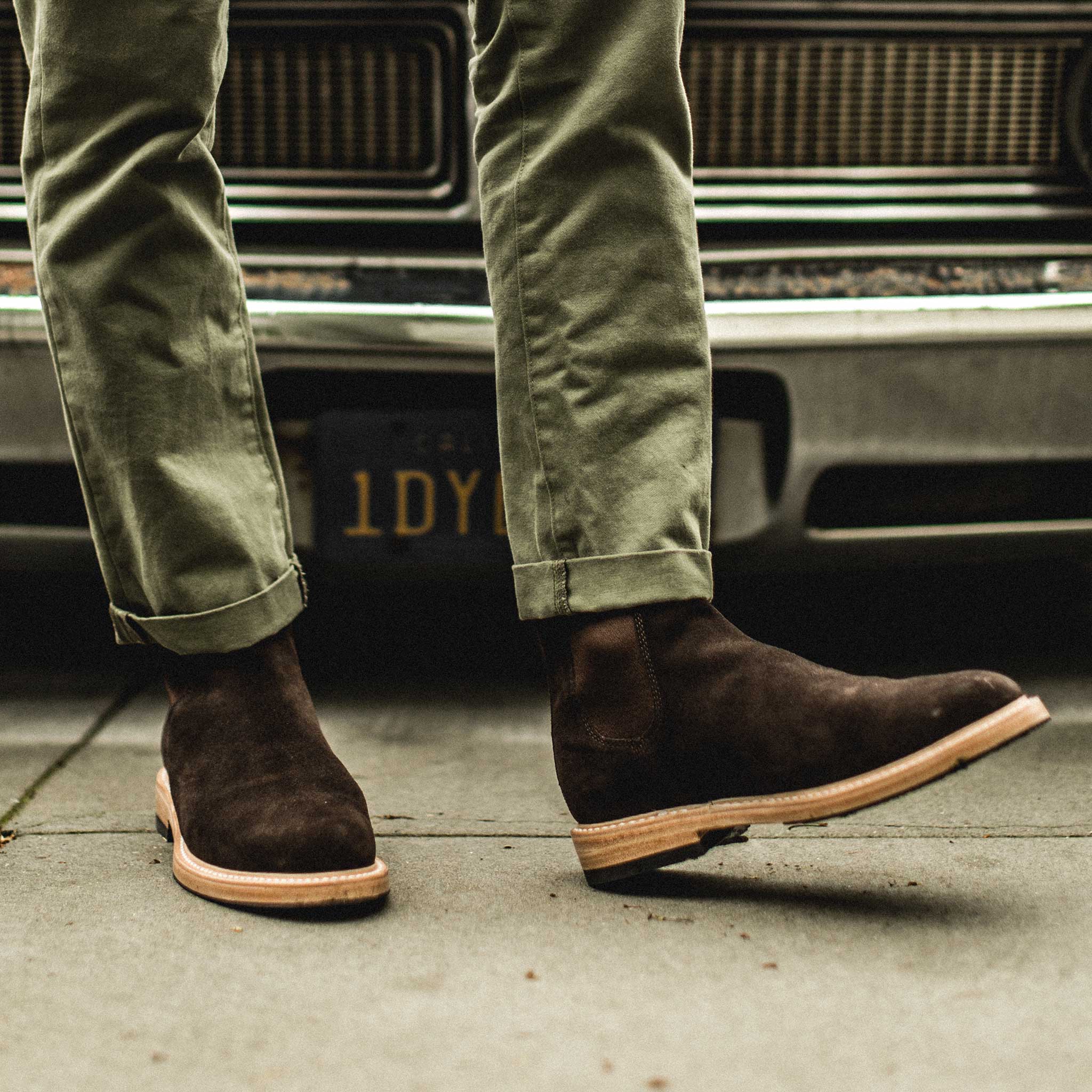 The Ranch Boot in Weatherproof Chocolate Suede - Image 4