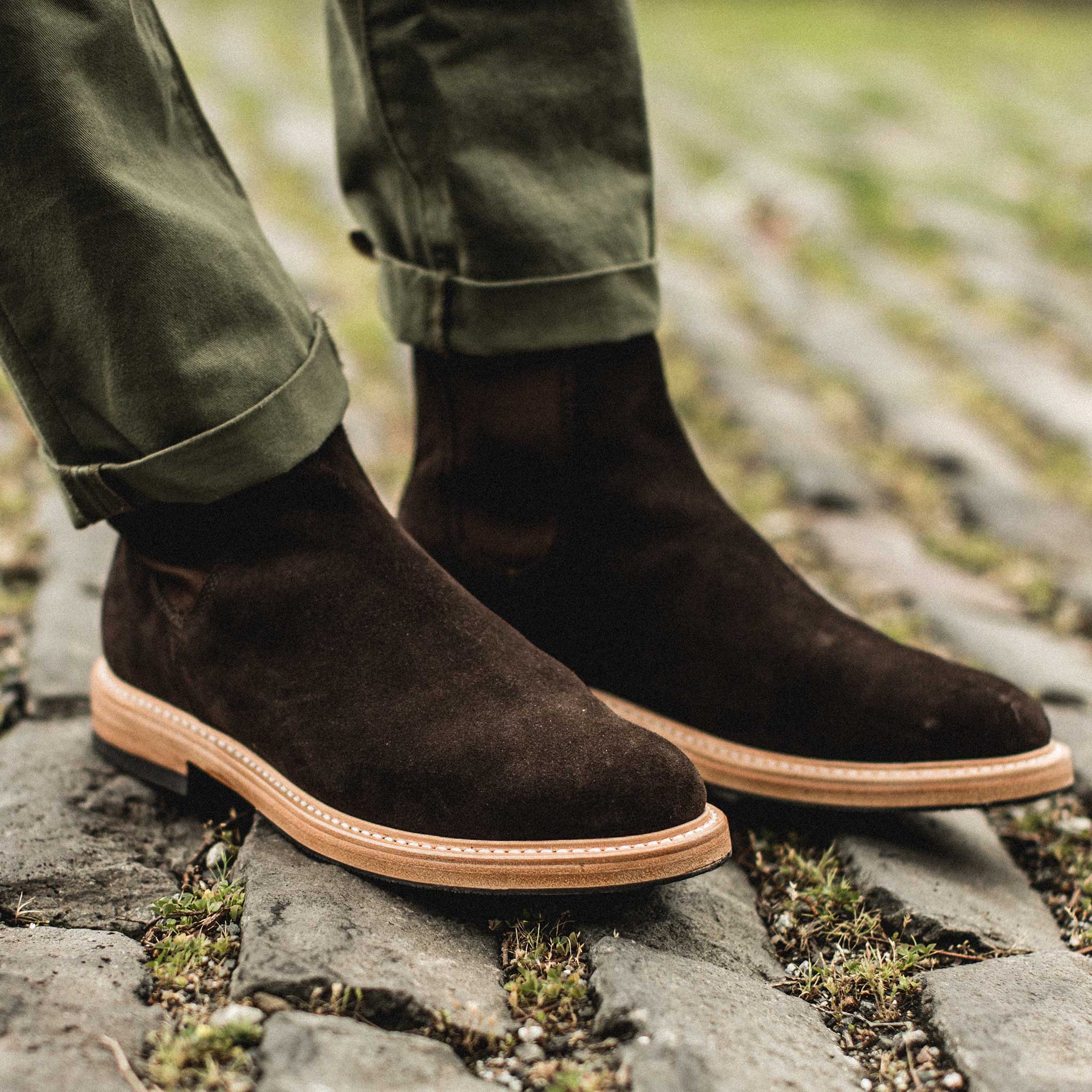 The Ranch Boot in Weatherproof Chocolate Suede - Image 6
