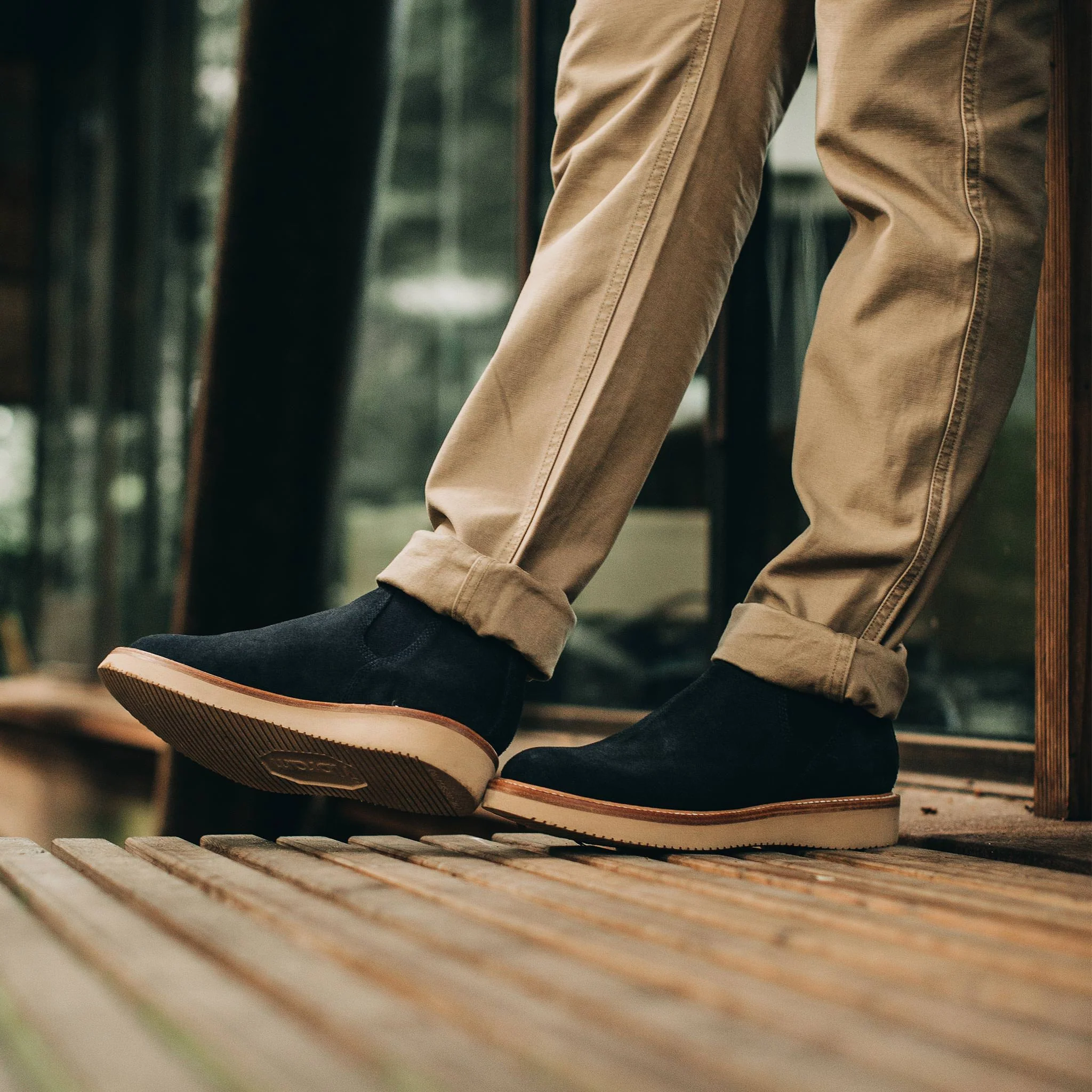 The Ranch Low in Weatherproof Navy Suede - Image 3