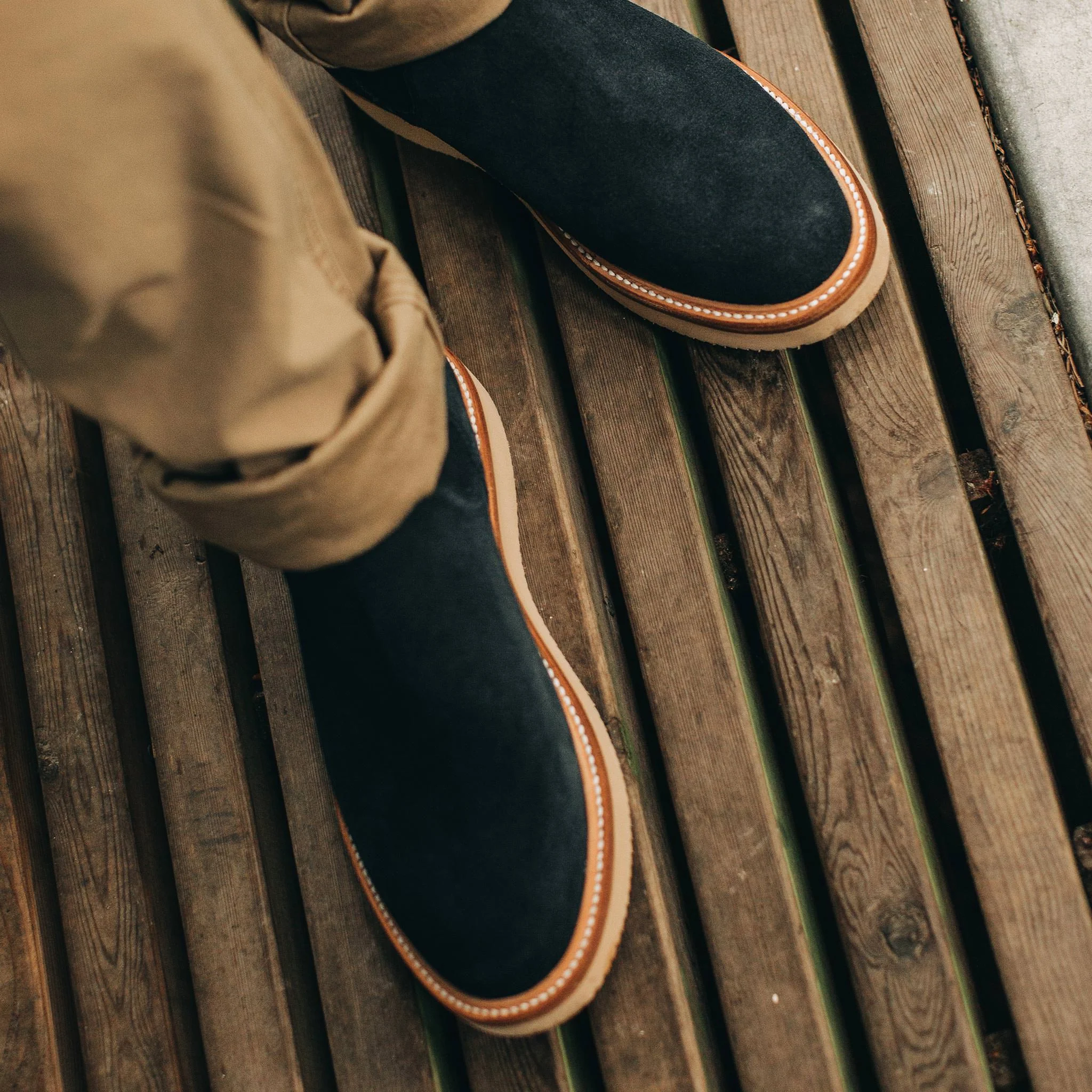 The Ranch Low in Weatherproof Navy Suede - Image 5