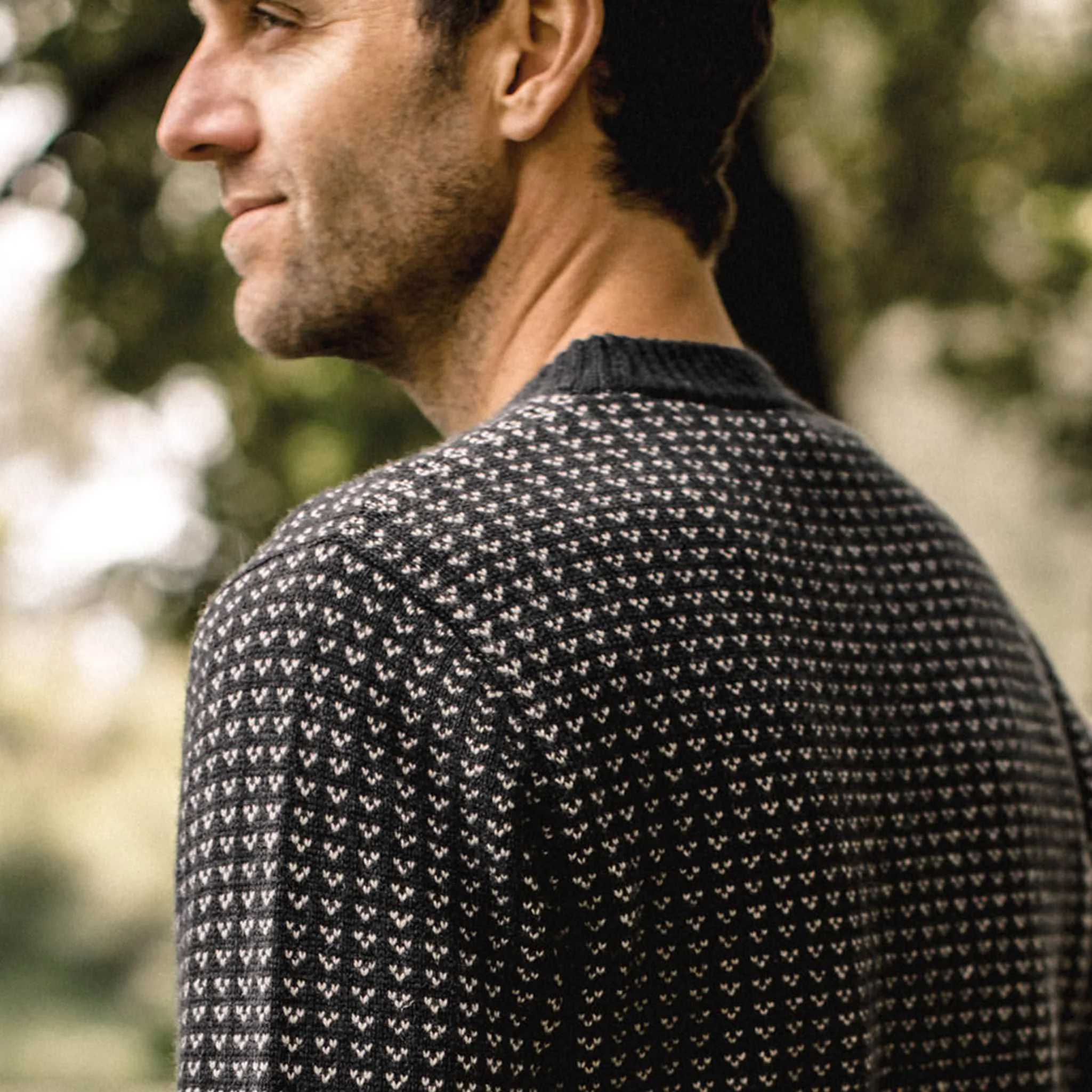 The Rangeley Sweater in Navy Cash Merino - Image 4