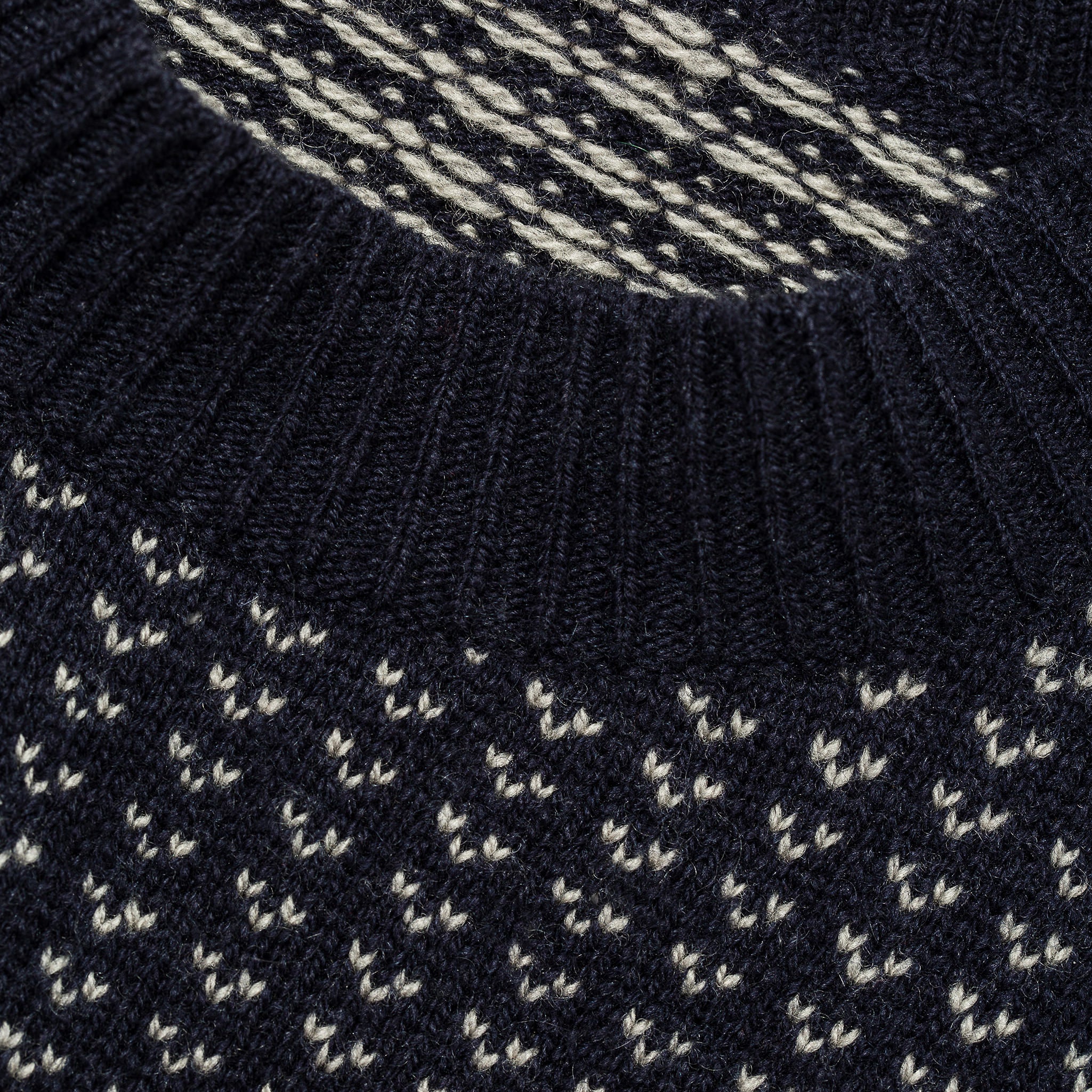 The Rangeley Sweater in Navy Cash Merino - Image 6