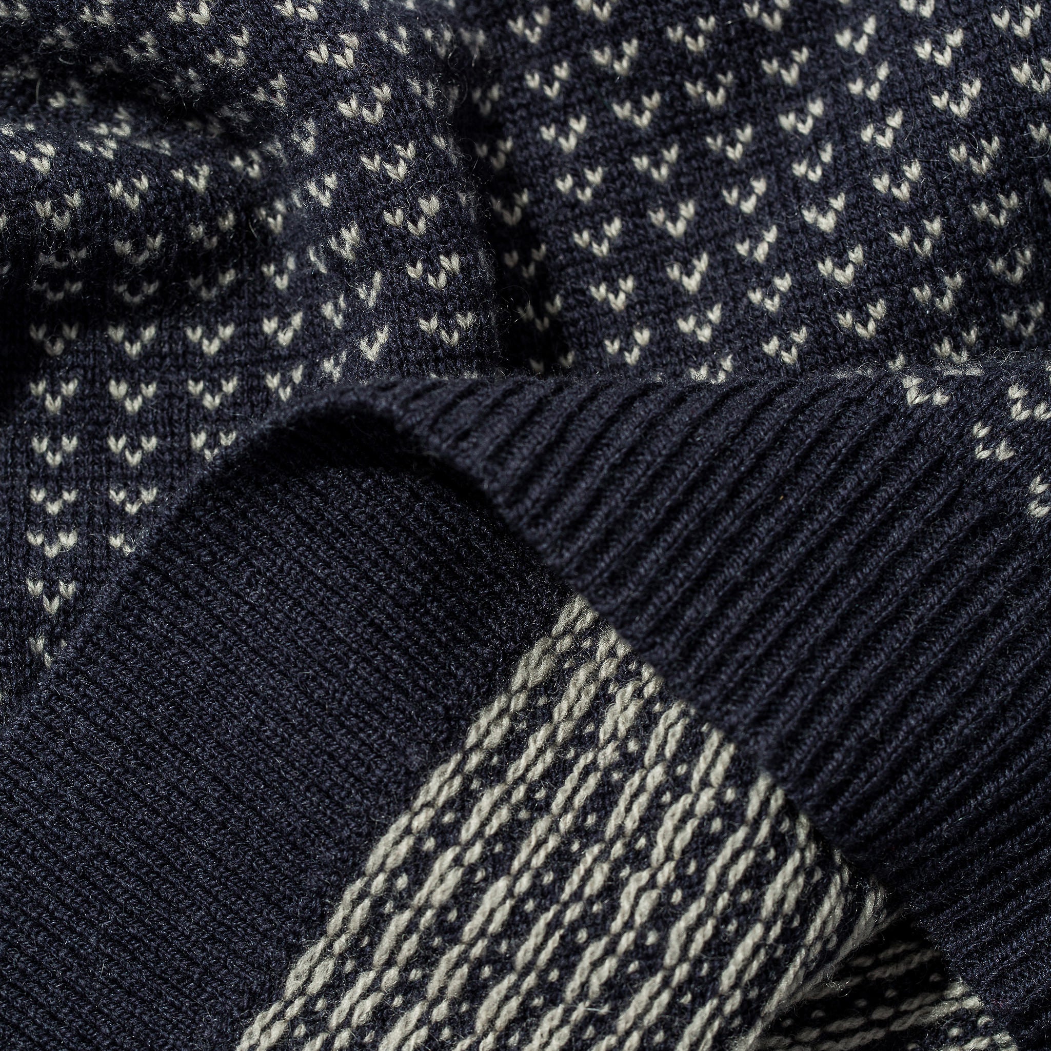 The Rangeley Sweater in Navy Cash Merino - Image 7