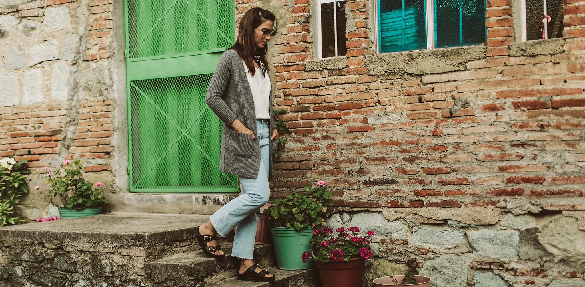 The Rosie Jean in Washed Cone Mills Denim - Image 10