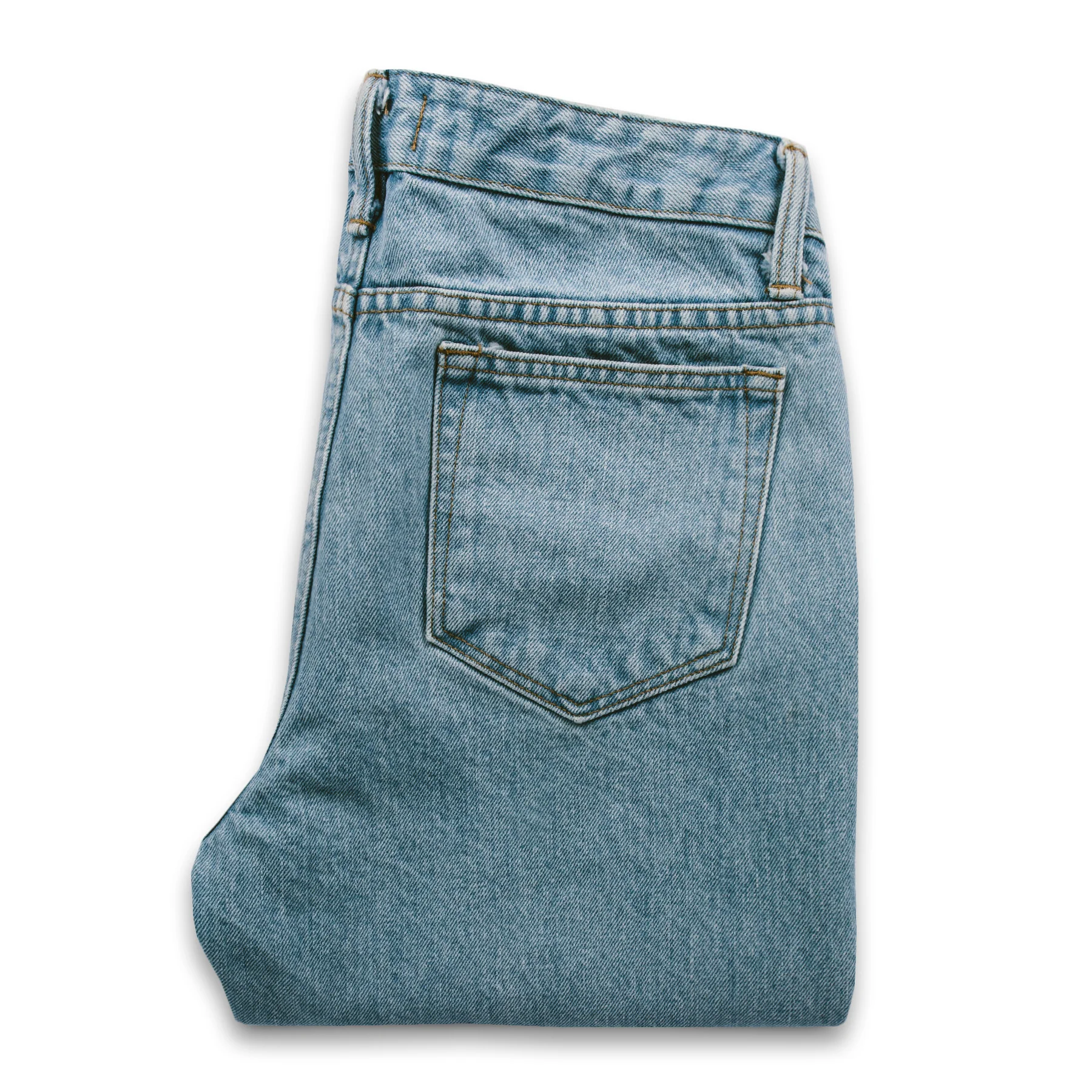 The Rosie Jean in Washed Cone Mills Denim - Image 6