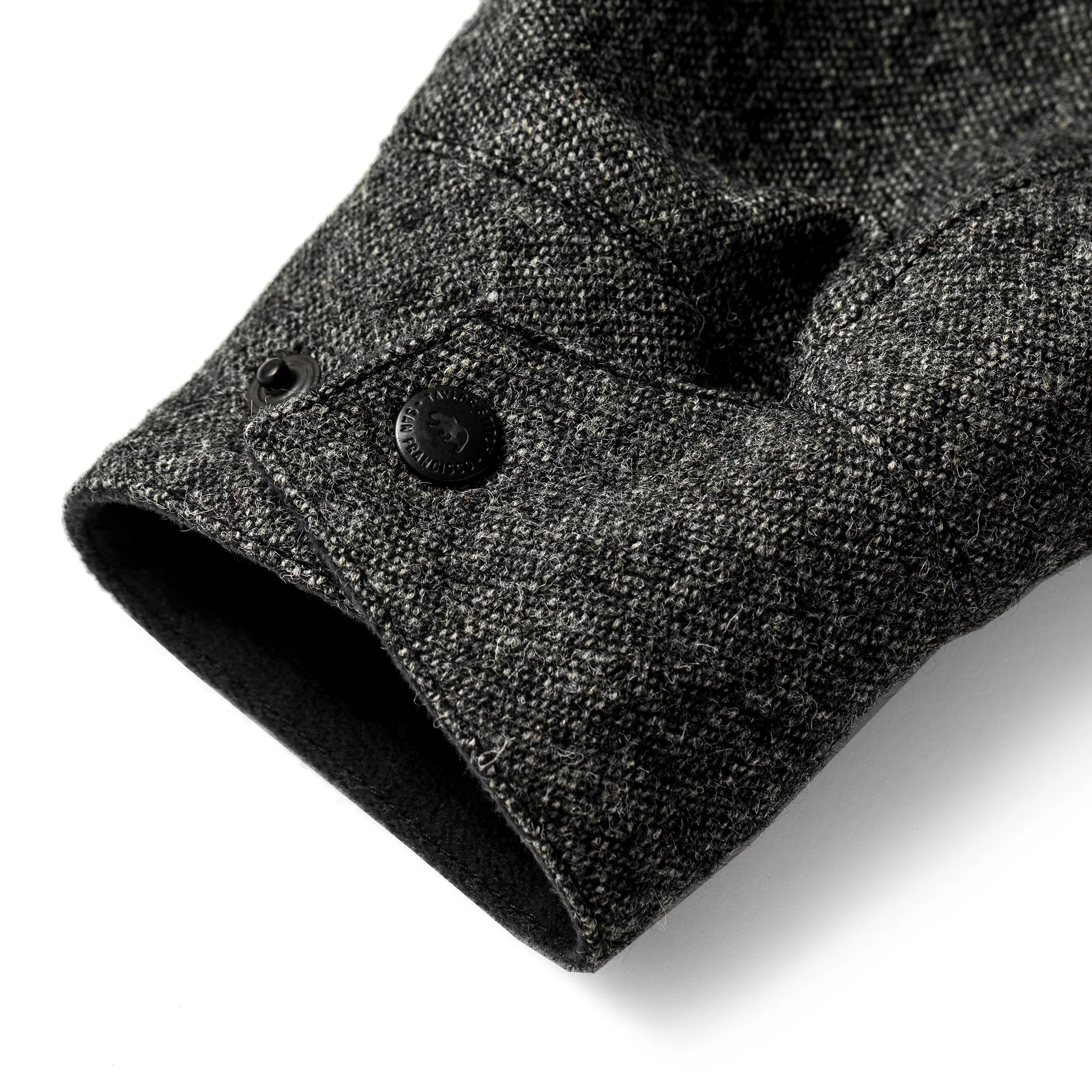 The Rover Jacket in Charcoal Birdseye Waxed Wool - Image 13
