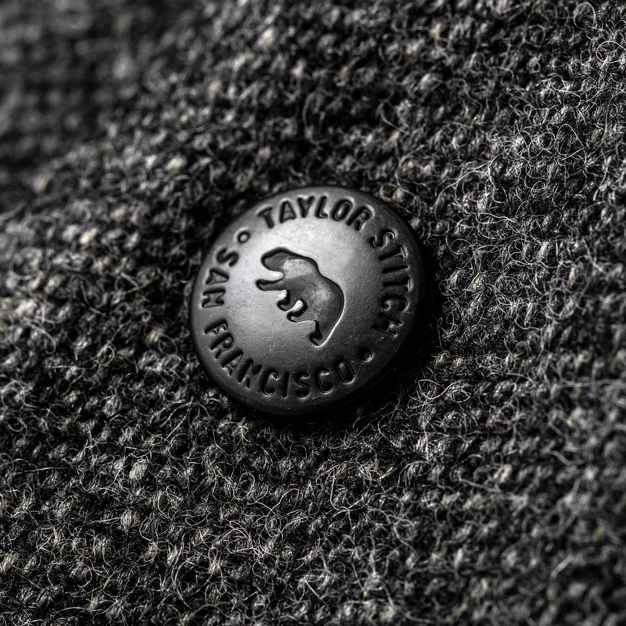 The Rover Jacket in Charcoal Birdseye Waxed Wool - Image 9