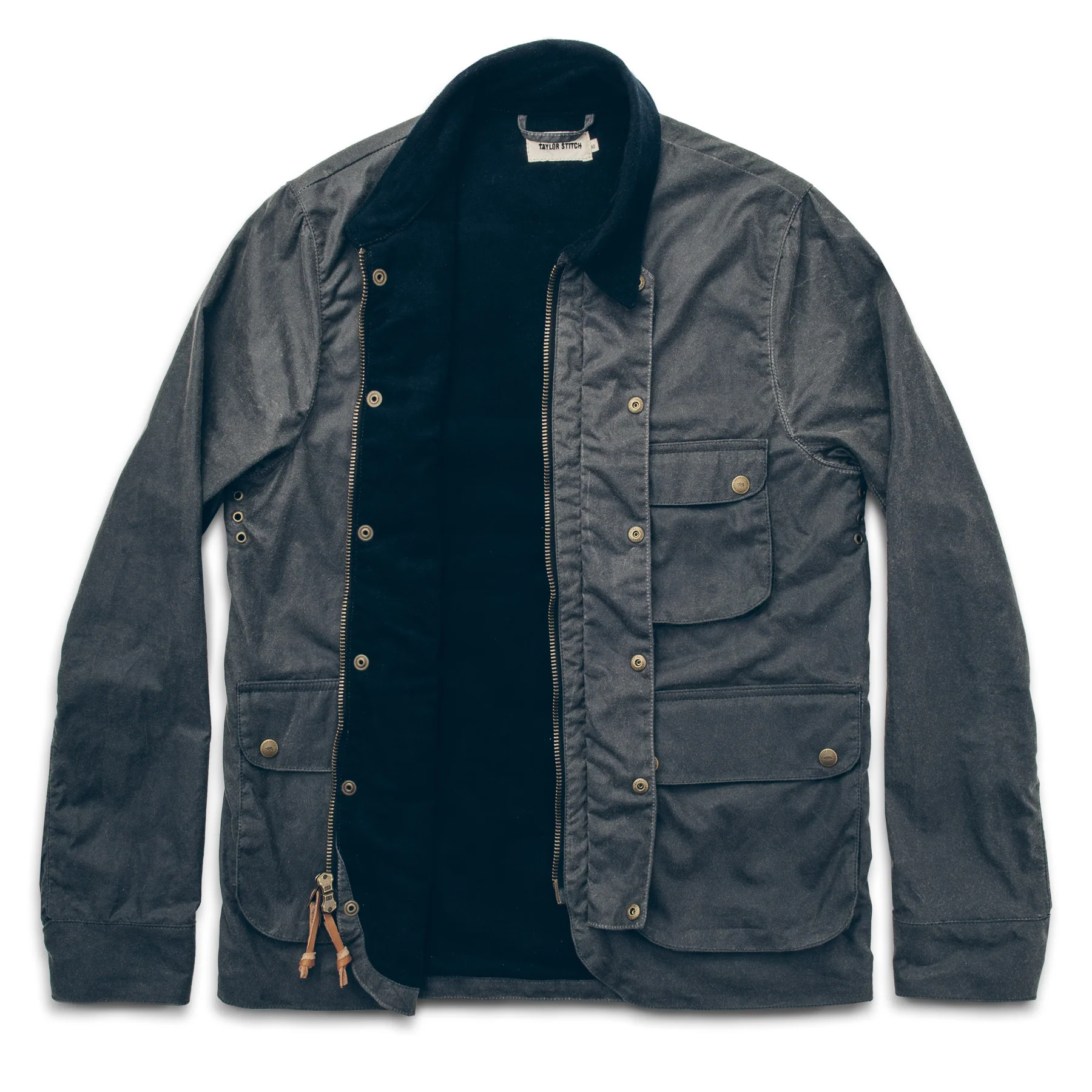 The Rover Jacket in Slate Waxed Canvas - Image 4
