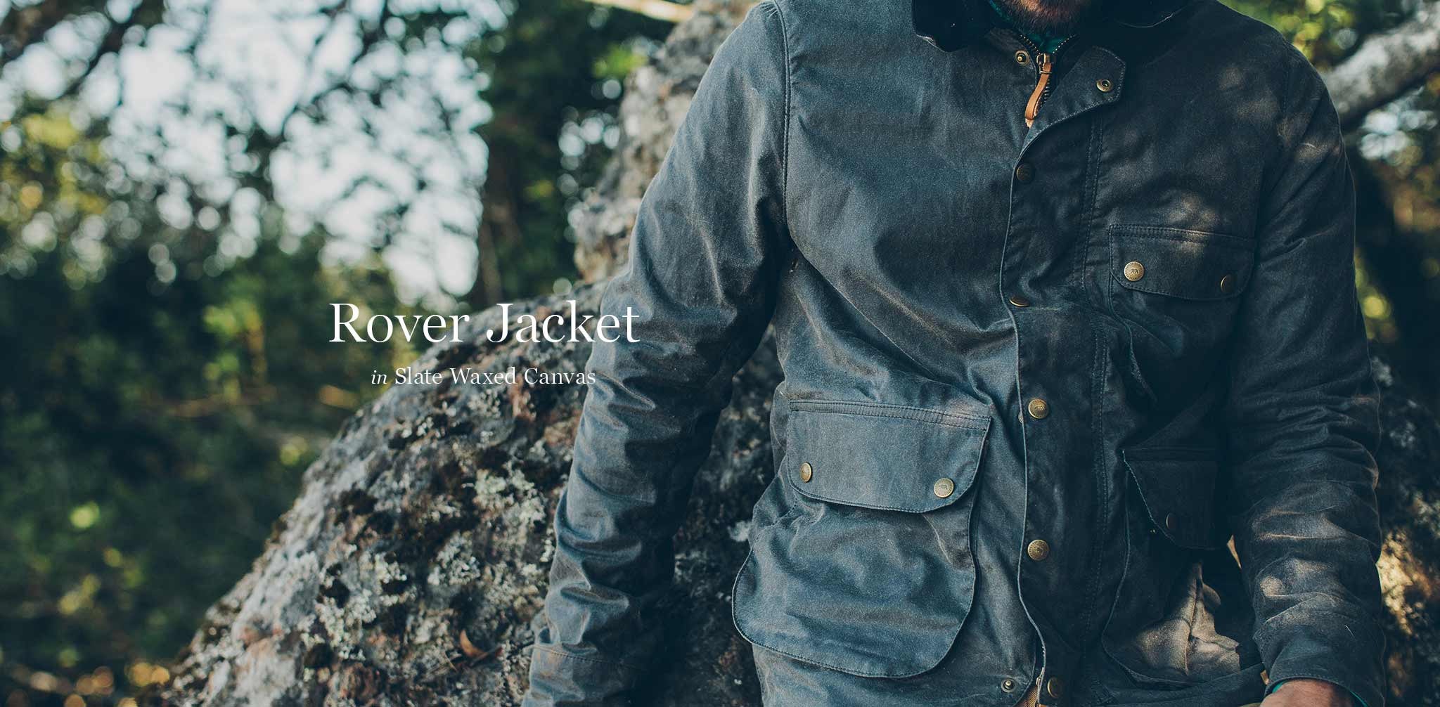 The Rover Jacket in Slate Waxed Canvas - Image 9