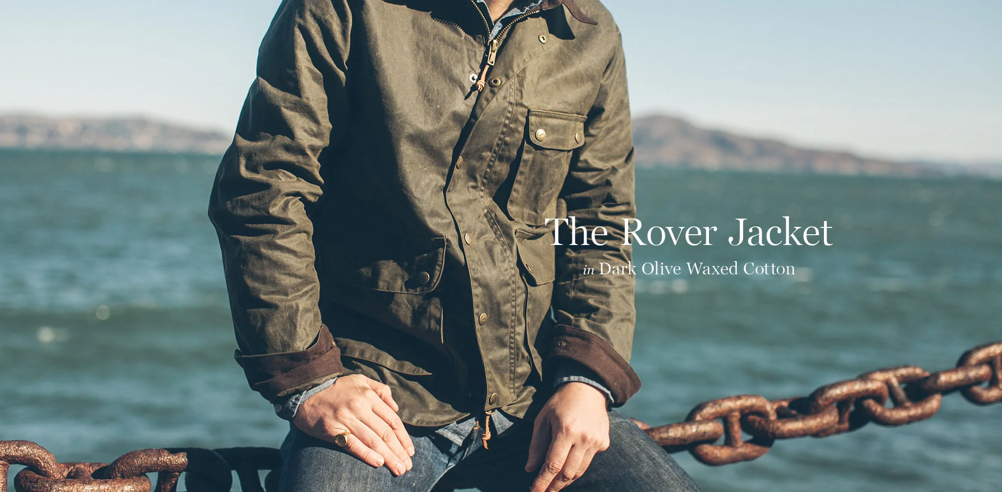 The Rover Jacket in Dark Olive Beeswaxed Canvas - Image 9