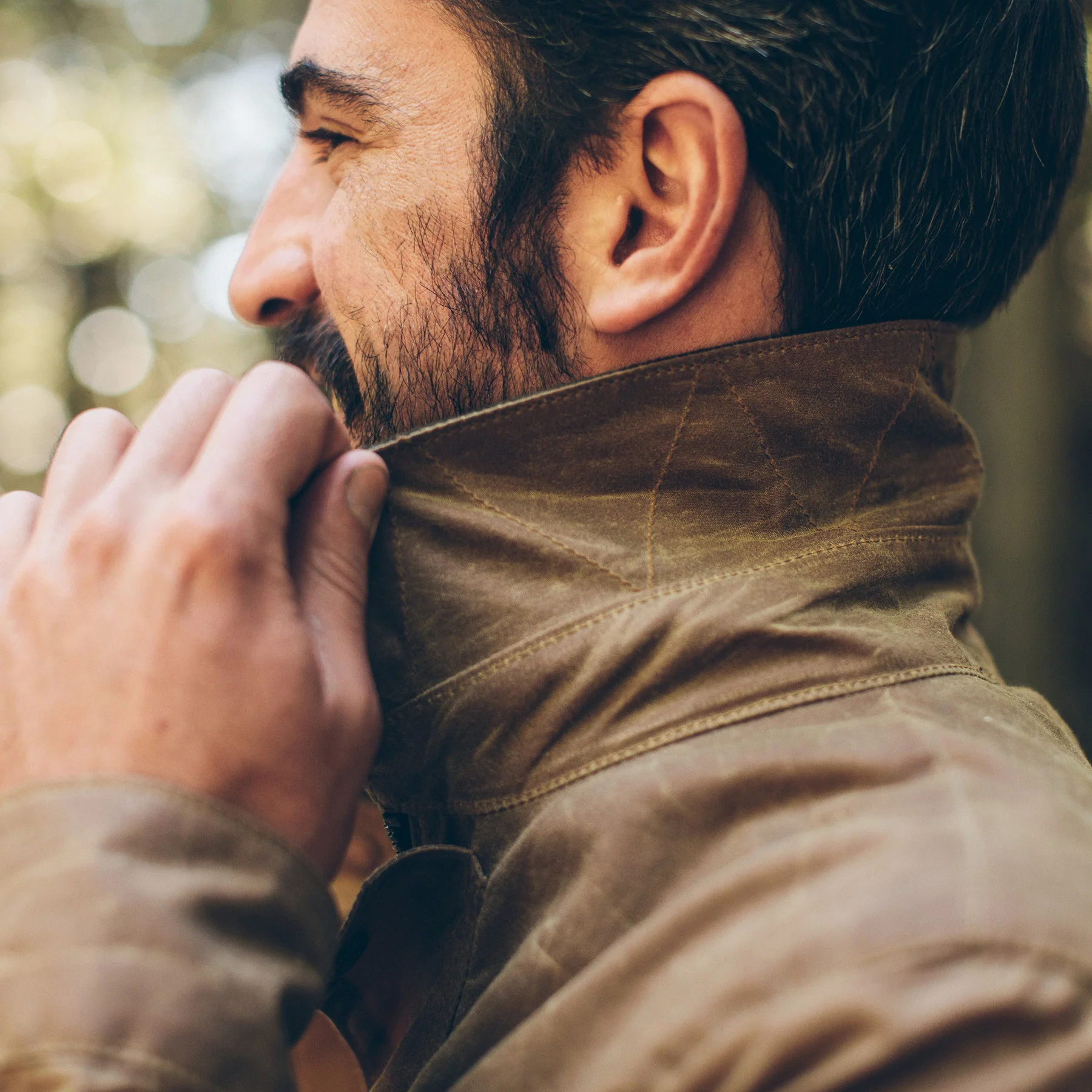 The Rover Jacket in Field Tan Waxed Canvas - Image 4