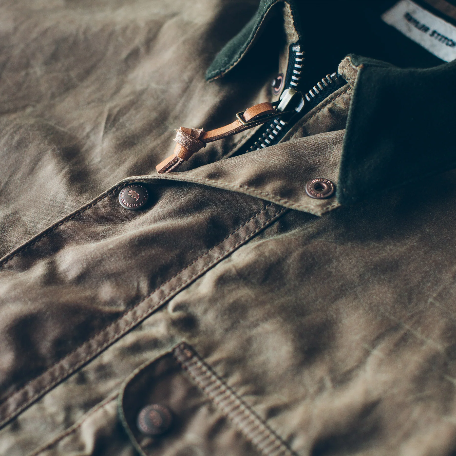 The Rover Jacket in Field Tan Waxed Canvas - Image 6