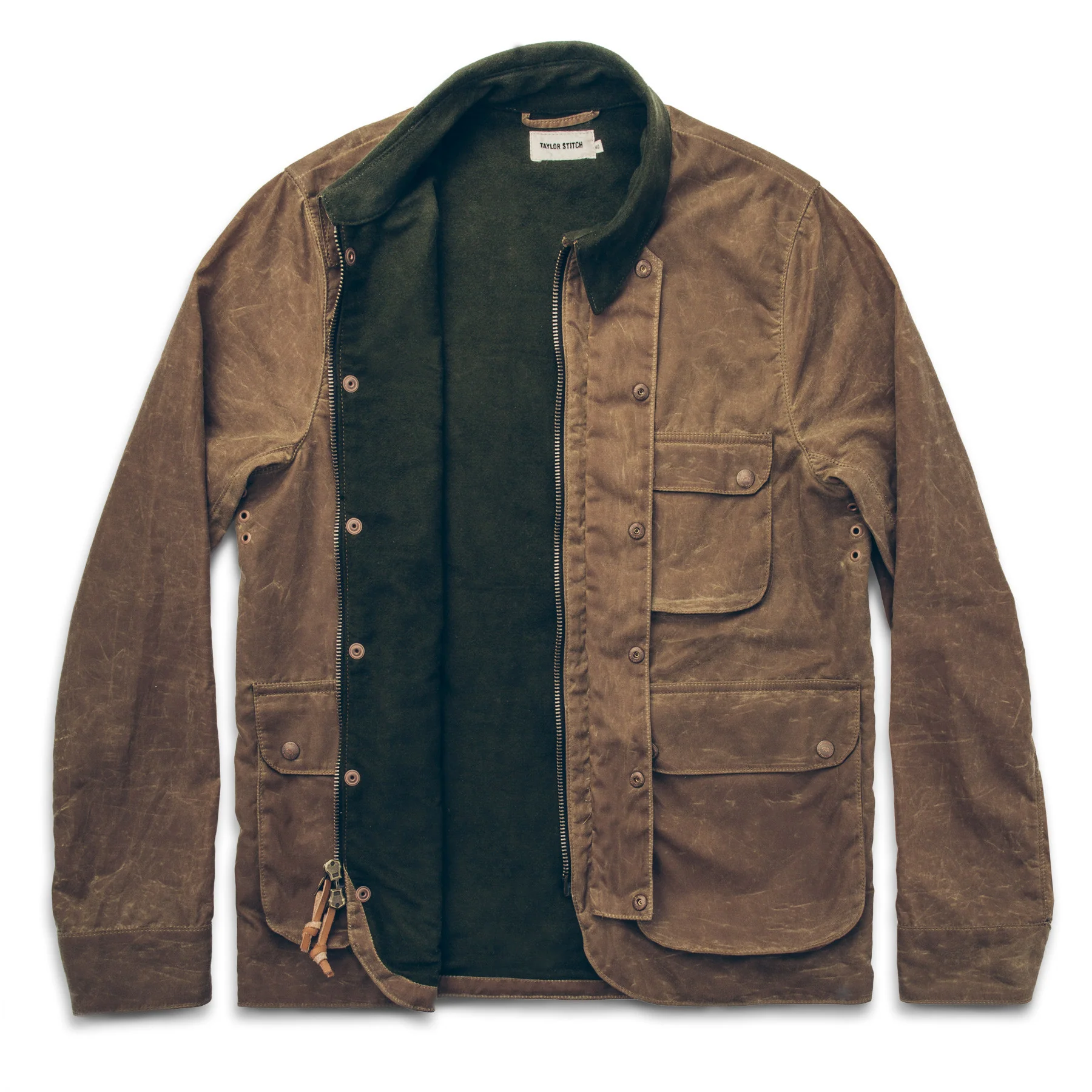 The Rover Jacket in Field Tan Waxed Canvas - Image 8