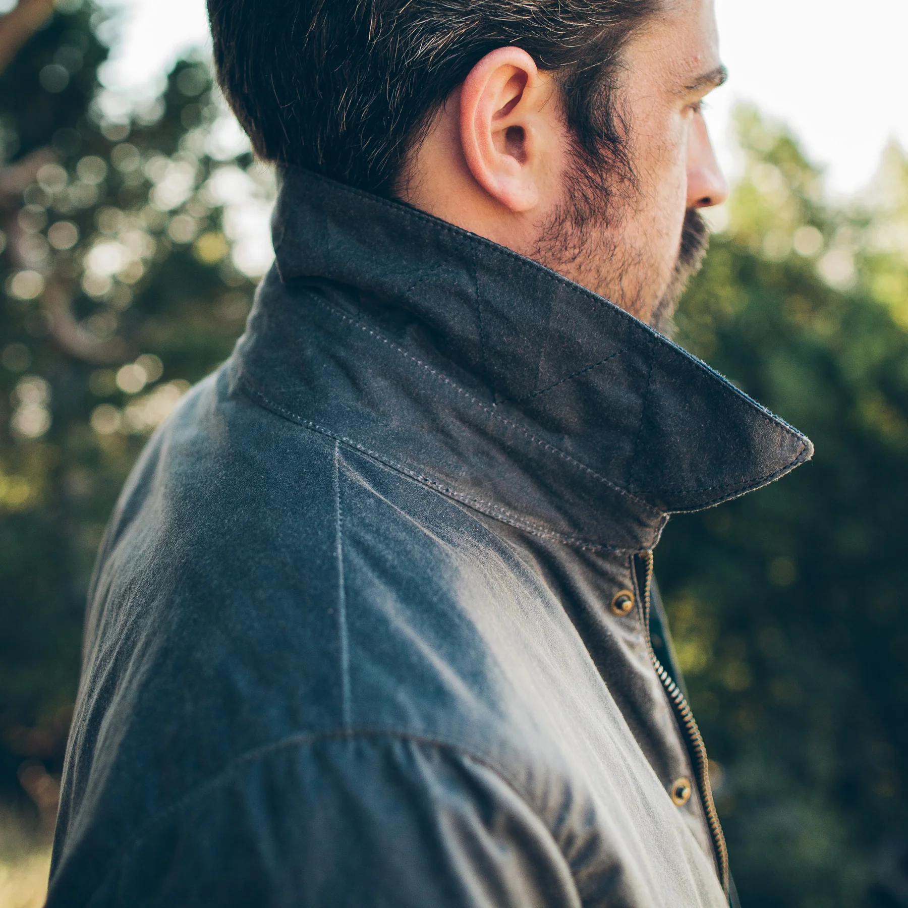 The Rover Jacket in Slate Beeswaxed Canvas - Image 5
