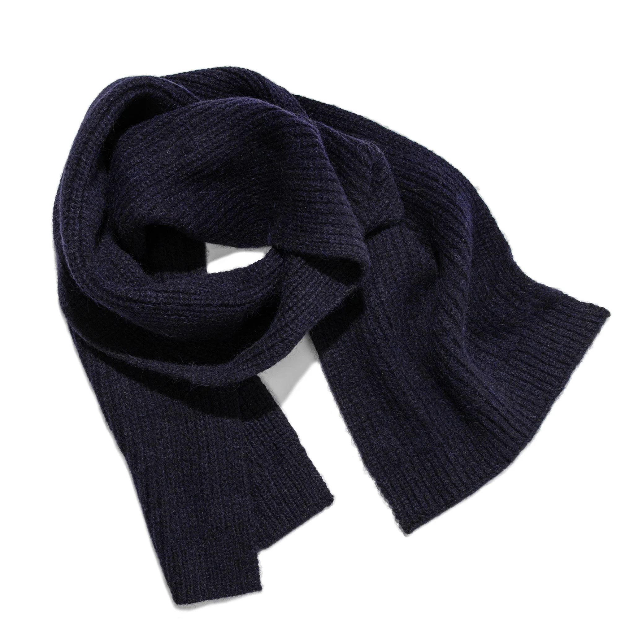 The Scarf in Navy Alpaca