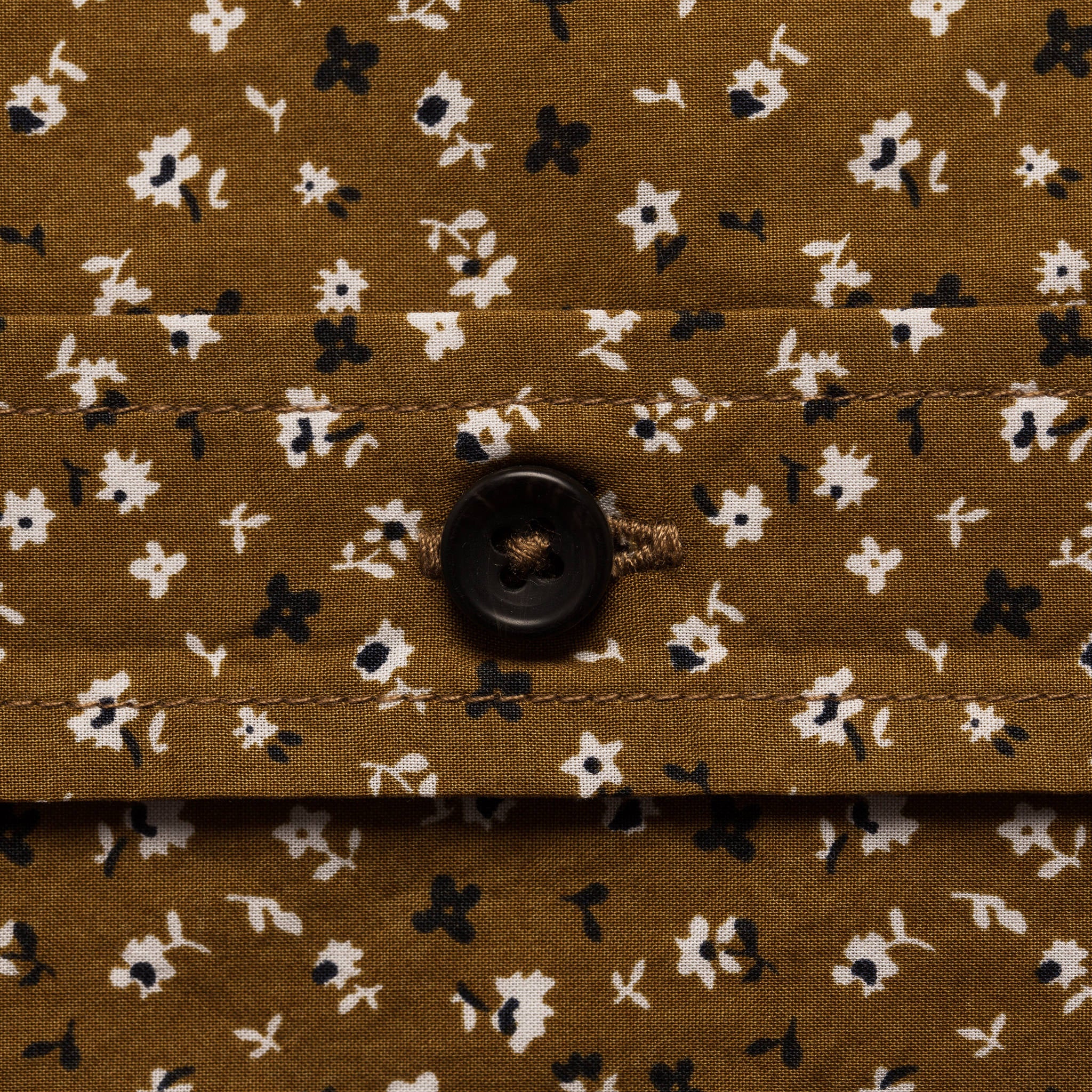 The Short Sleeve Bandit in Fatigue Brown Mini Floral - Image 8